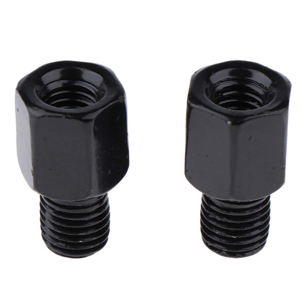 Dolity RH 8mm to 10mm Mirror Adapters for Motorcycle & Scooter - Universal Fit for Handlebar Mirrors Upgrade (Perfect for Harley, Honda, Yamaha Models)