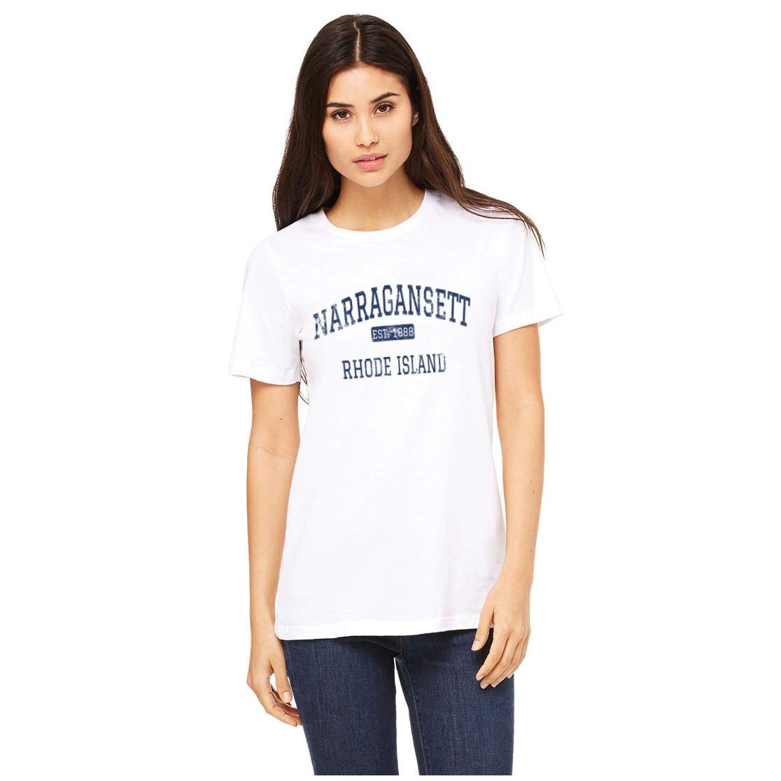 Vintage Narragansett Rhode Island EST T-Shirt - Retro Graphic Tee for Men & Women - Casual Wear, Travel & Beach Outfit
