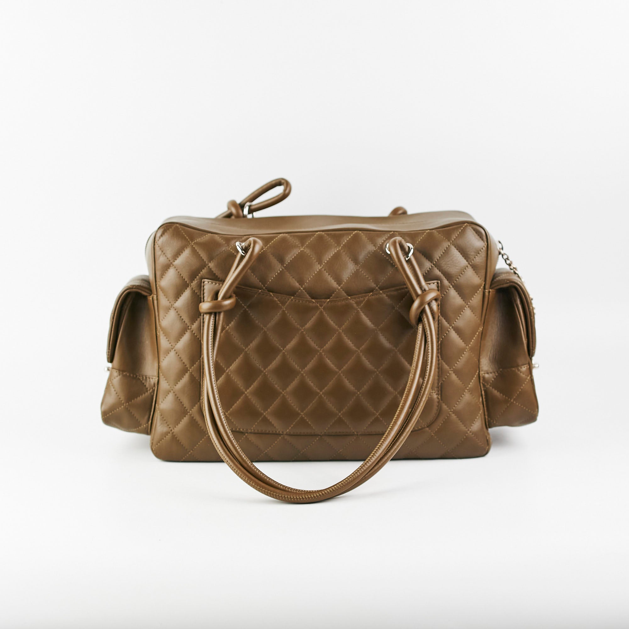 Chanel Cambon Lambskin Reporter Bag in Khaki - Luxury Crossbody Bag for Women, Perfect for Work, Travel & Everyday Use