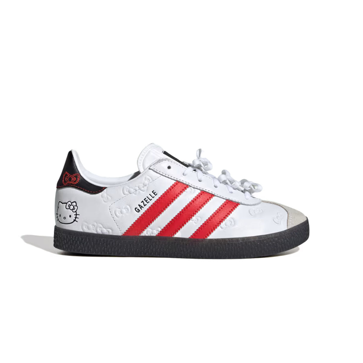 Hello Kitty Kids Gazelle Sneakers - Cloud White & Red Casual Shoes for Girls | Perfect for School, Playdates & Everyday Wear