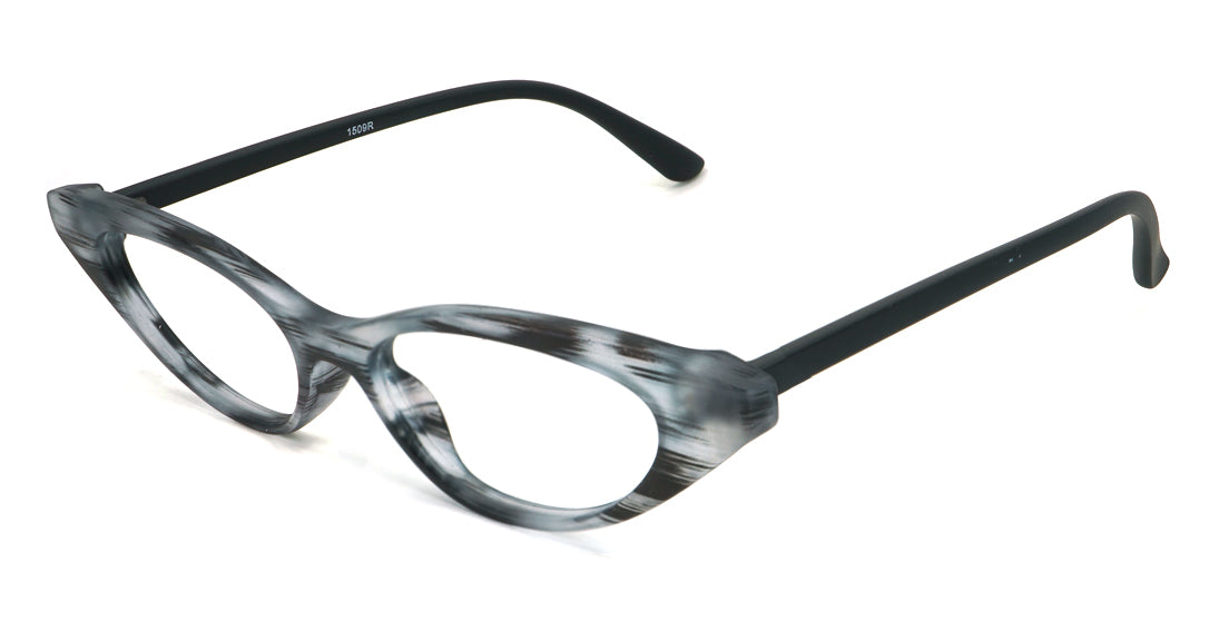 Stylish Patterned Cateye Acetate Sunglasses Frame 1509R - Trendy Retro Glasses for Women, Perfect for Outdoor Activities & Fashion Accessories