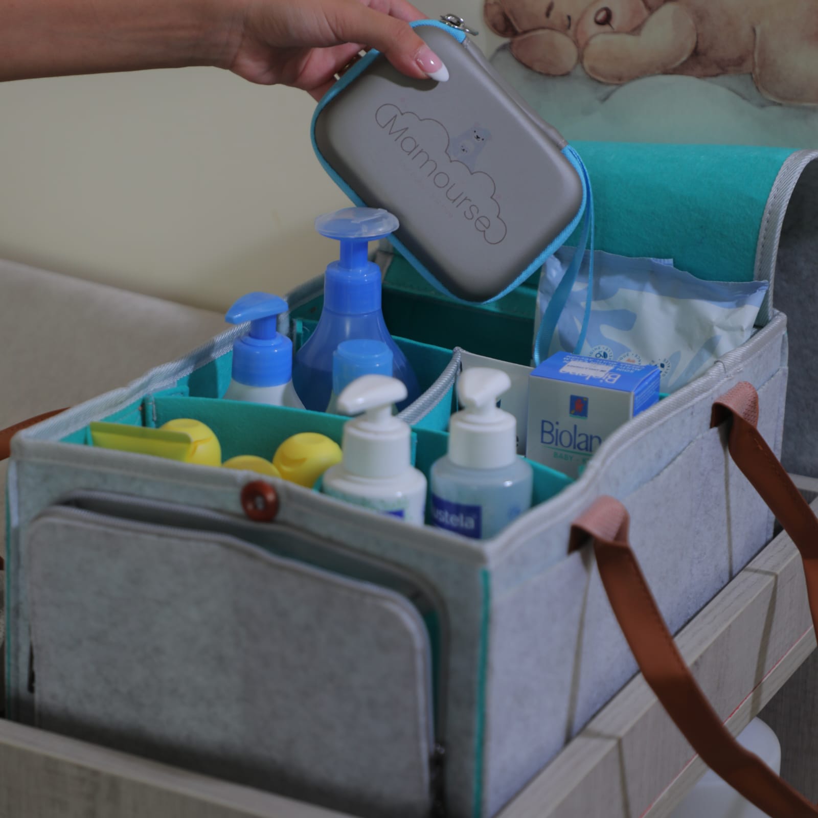 Mamurse Mom's Essentials Organizer - Premium Diaper Bag Organizer for Baby Care, Travel & Daily Use | Perfect for Diapers, Wipes, Bottles & Mom's Personal Items