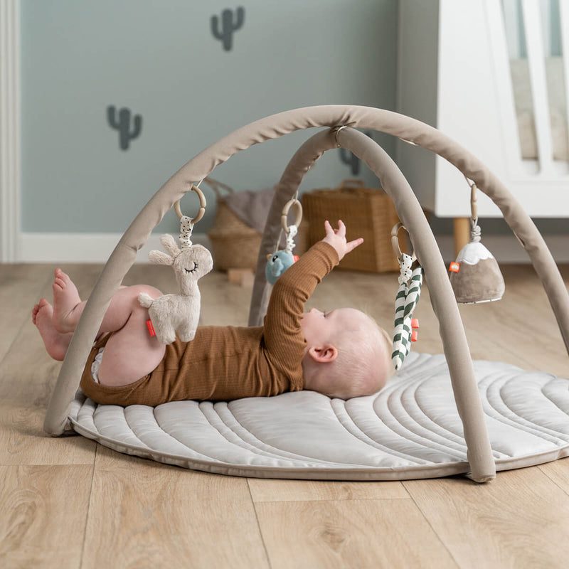 DONE BY DEER Lalee Sand Activity Play Mat for Babies & Toddlers - Soft, Non-Toxic Playmat for Crawling, Tummy Time & Sensory Development