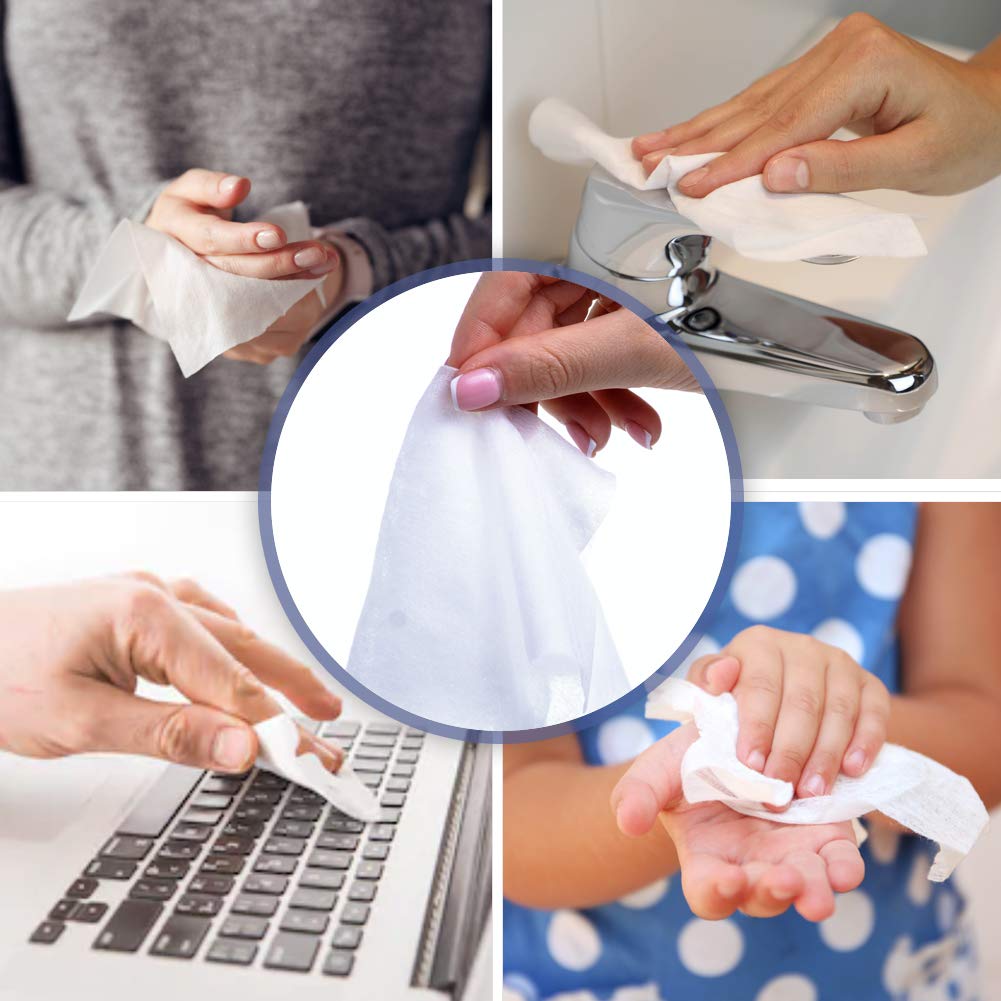 SIPA Hand Sanitizing Wipes - 500 Count Bulk Pack (2 Buckets + 6 Refills) | Alcohol-Based Disinfecting Wipes for Home, Office & Travel | Kills 99.9% Germs