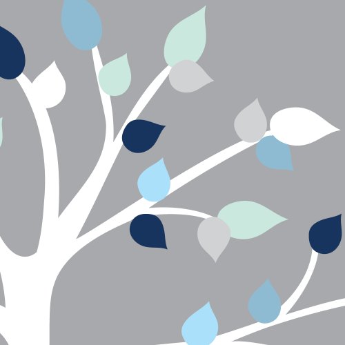 Blue White Shelf Tree
