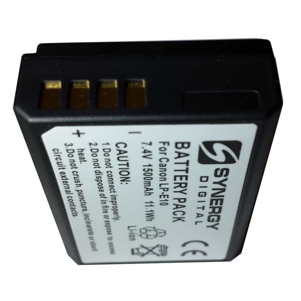 Synergy Digital Camera Battery for Vivitar VIV-CB-E10 - 7.4V 1500mAh Li-ion Replacement Battery - Perfect for Travel, Photography & Backup Power