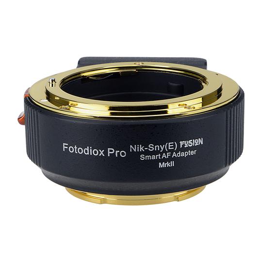 FotodioX NKGSNEFSNMK2 Fusion Smart AF Adapter Mark II - Nikon F Mount G Lens to Sony E Mount Adapter for Mirrorless Cameras - Perfect for Photography & Videography