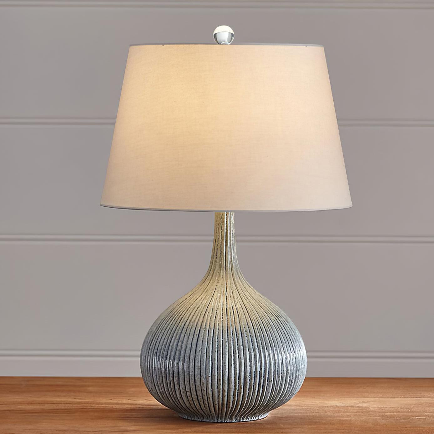 Kole Ceramic Table Lamp - Modern Home Decor Lighting for Bedroom, Living Room & Office - Stylish & Energy Efficient LED Lamp