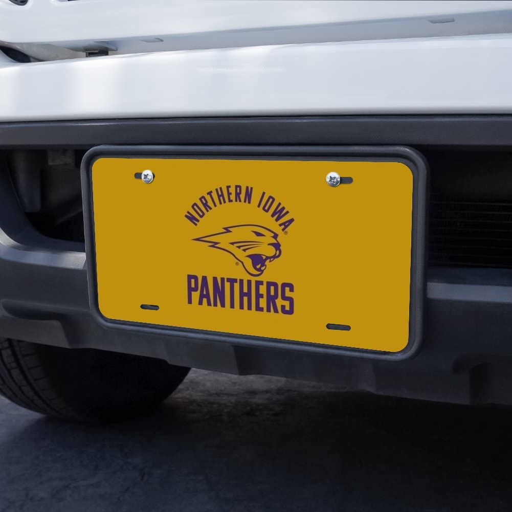 Northern Iowa Panthers Novelty Metal Vanity License Plate - Custom Car Tag for Tailgating, College Pride & Alumni Gifts