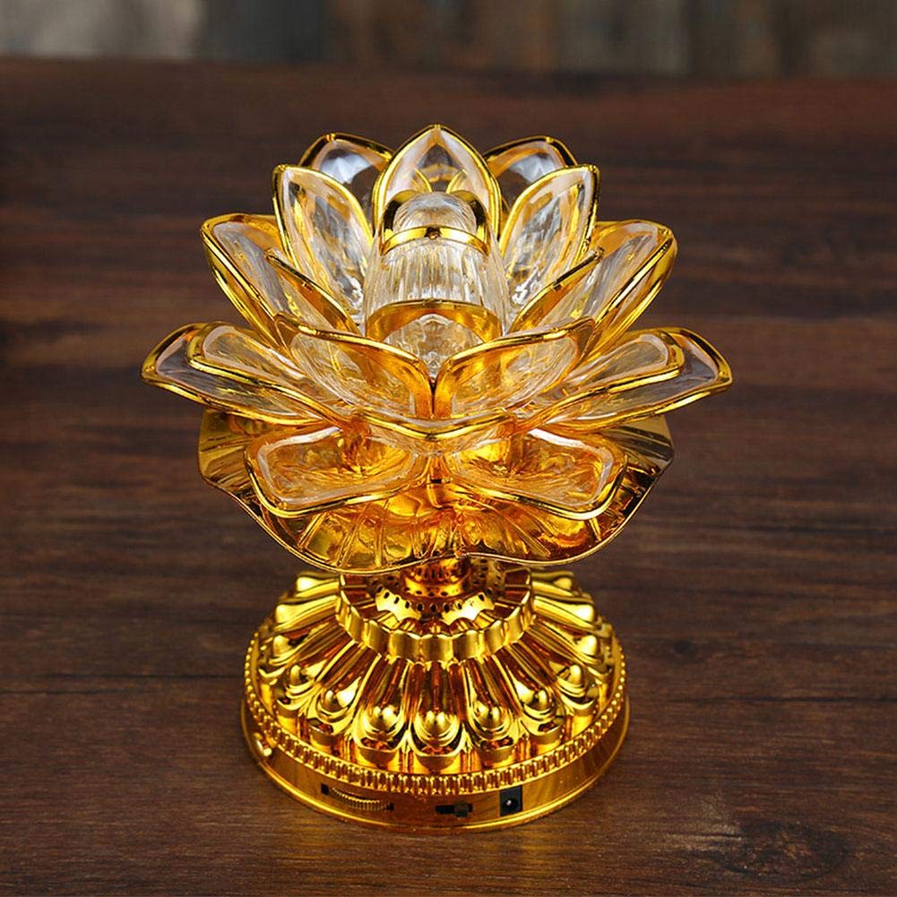 Buddha Machine with LED Lotus Lamp - 36 Soothing Prayer Songs for Meditation & Relaxation (Battery Not Included) | Perfect for Home Altar, Yoga Studio, and Spiritual Decor