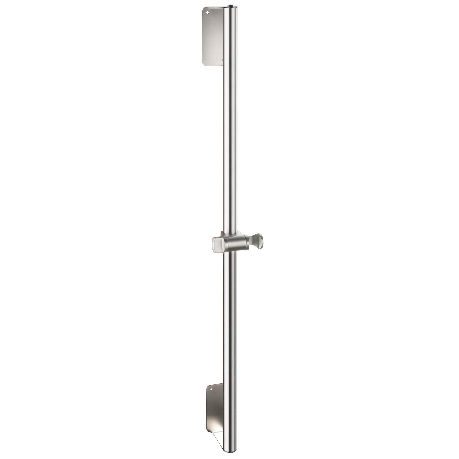 Stainless Steel 31.5-Inch No-Drill Shower Sliding Bar - Brushed Nickel Bathroom Accessory for Shower Caddy, Towel Holder & Safety Grab Bar - Perfect for Modern Bathrooms & Walk-In Showers