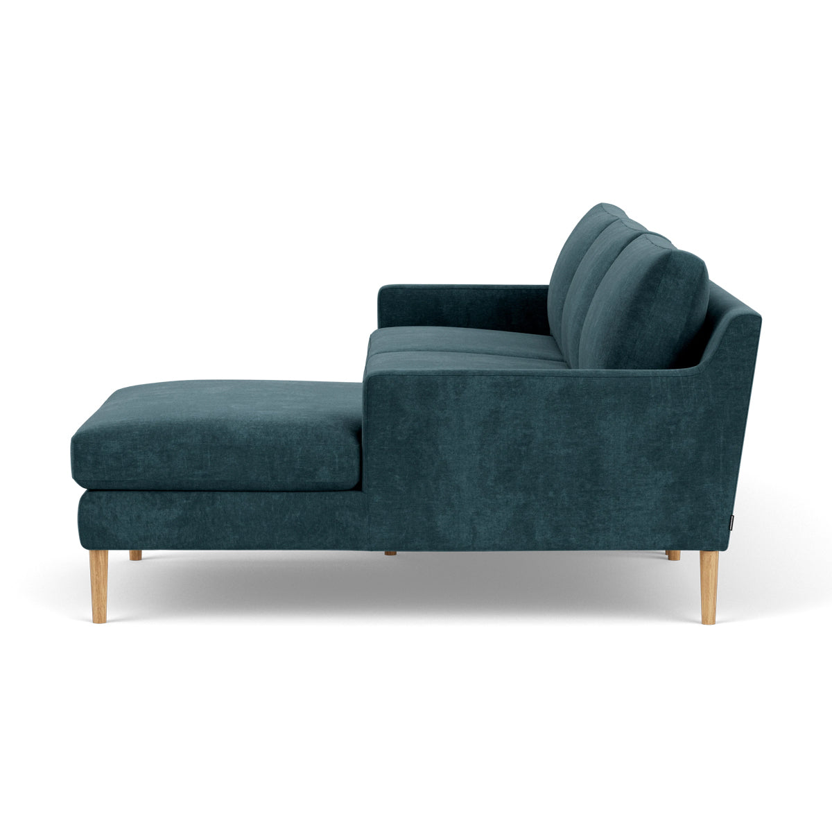 Astha Fabric Right Chaise Sofa - Modern Upholstered Sectional Couch for Living Room, Lounge & Small Spaces