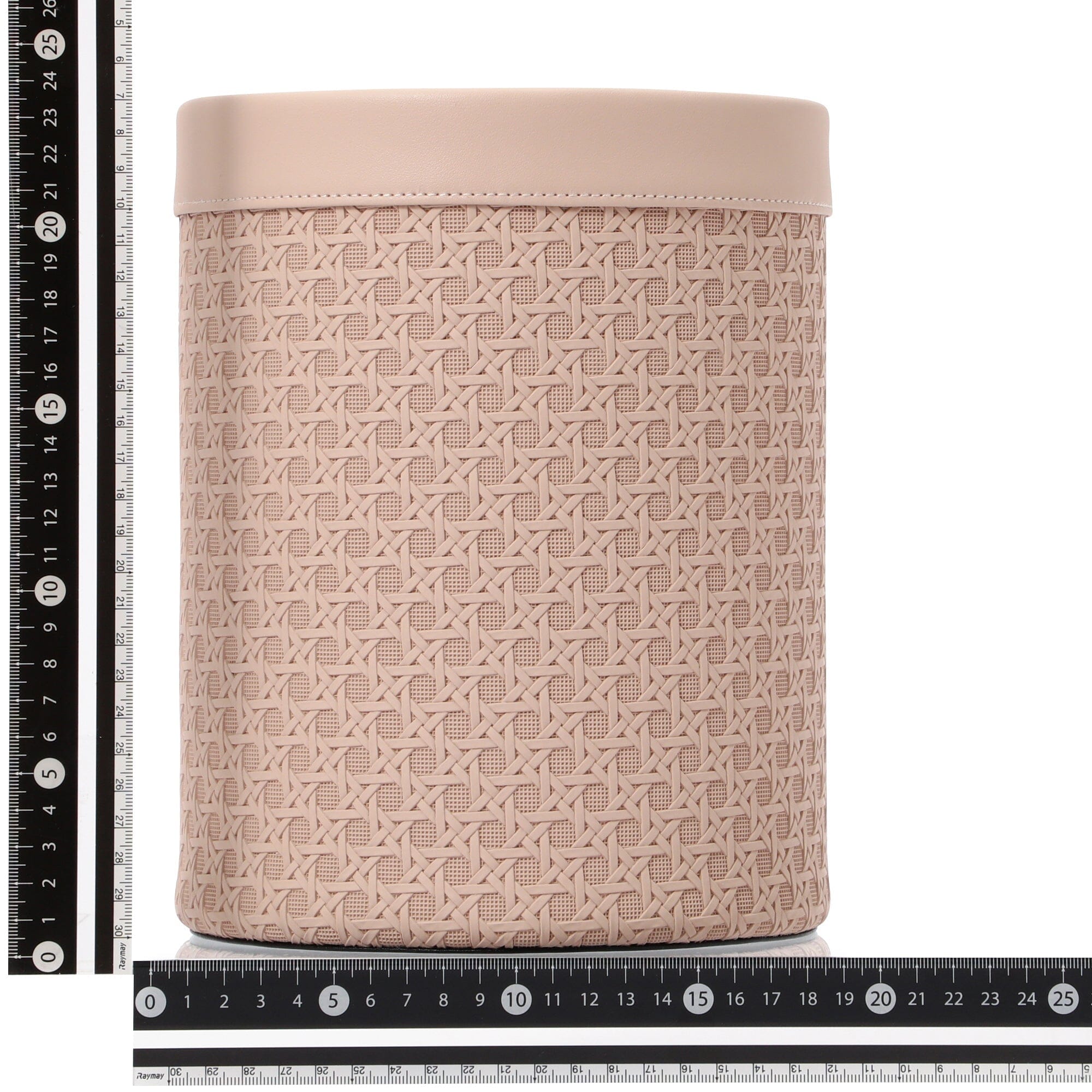 Pink Embossed Dust Box - Small Decorative Storage Bin for Makeup, Jewelry & Office Supplies | Perfect for Vanity, Dresser & Desk Organization