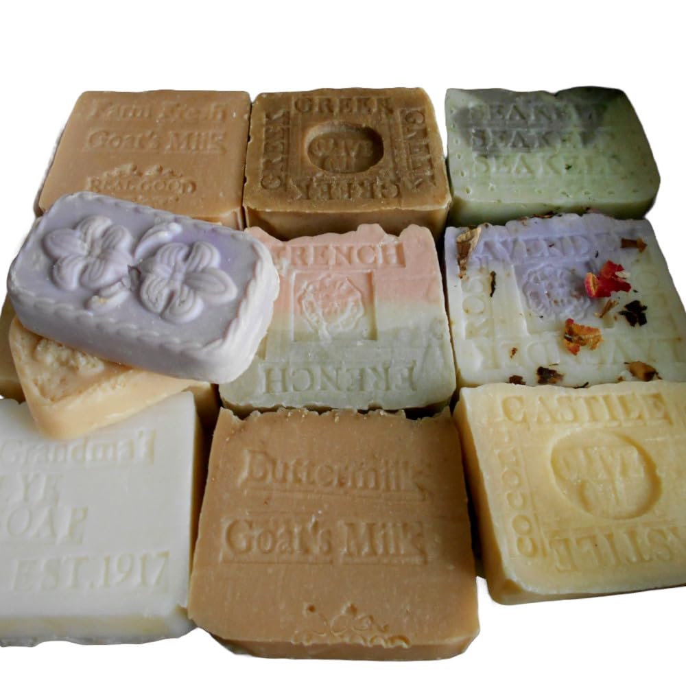 Natural Handcrafted Soap Gift Set - 12 Bar Organic Soap Collection for Mothers & Babies | Artisan Variety Pack | Perfect for Sensitive Skin Care, Baby Bath Time & Thoughtful Gifts