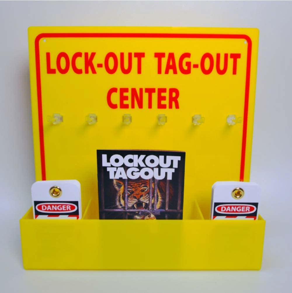 Industrial Safety NMC Lock-Out Tag-Out (LOTO) Kit with Complete Supplies - OSHA Compliant for Workplace Equipment Maintenance & Electrical Safety