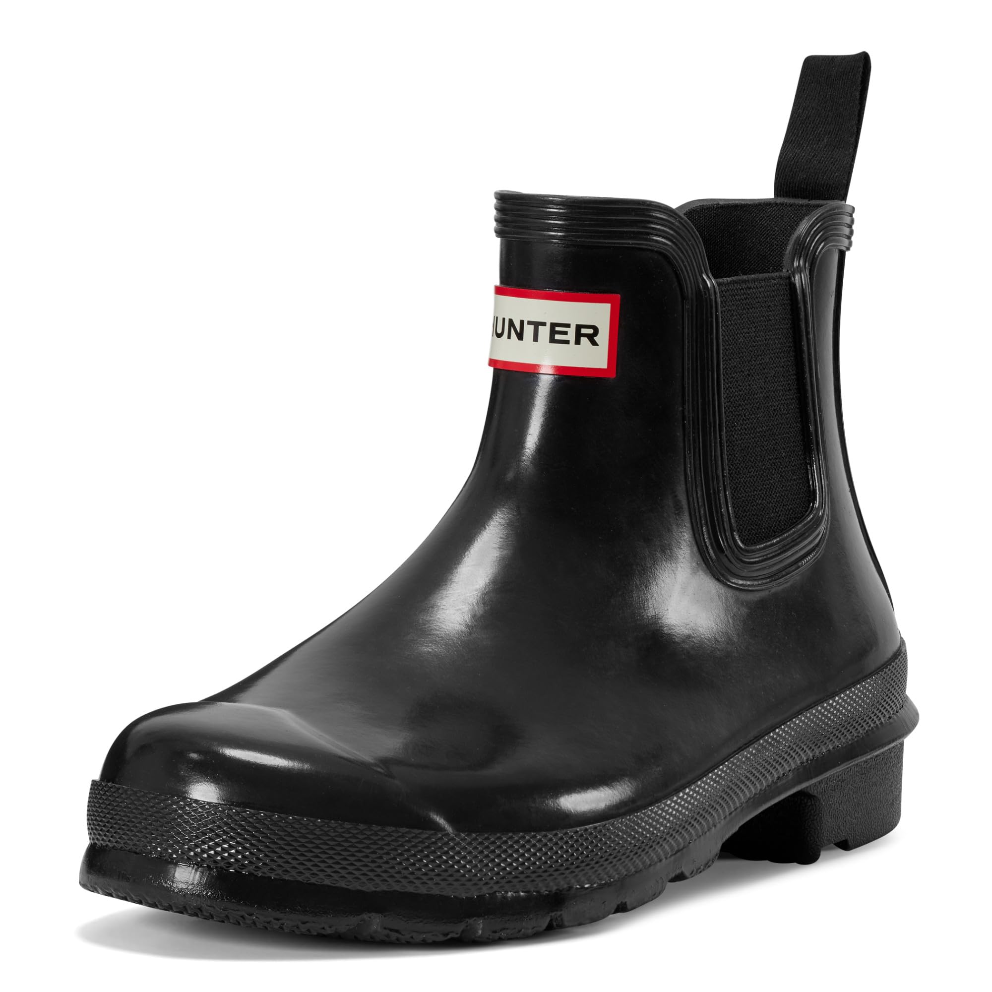 Hunter Women's Original Gloss Chelsea Boots - Waterproof Ankle Boots for Women, Comfortable Slip-On Rain Boots for Walking, Work & Outdoor Activities