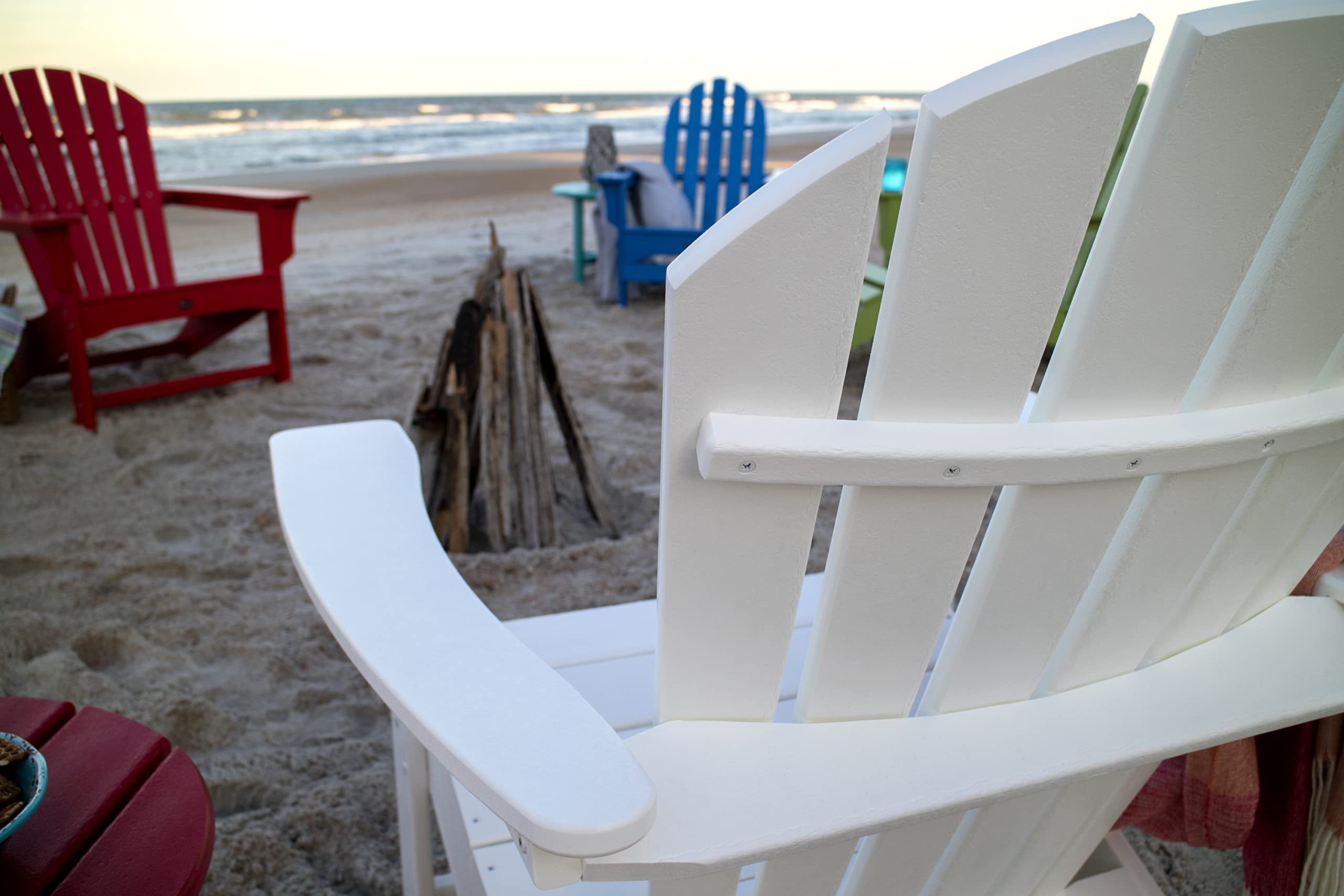 Premium Trex Outdoor Furniture Yacht Club Shellback Adirondack Chair - All-Weather Resin Wicker Patio Seating for Poolside, Deck, Garden & Backyard Relaxation