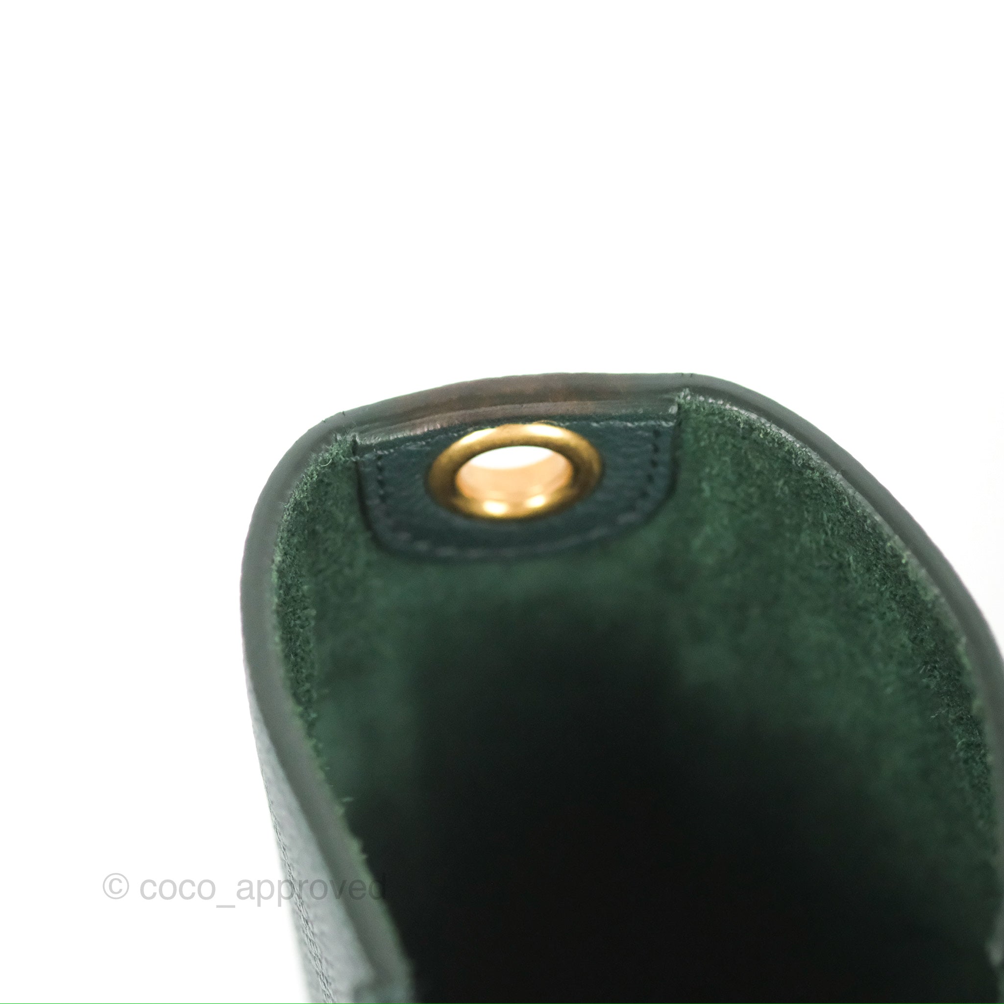 Celine Sangle Bucket Bag in Dark Green Grained Calfskin Leather - Perfect for Work, Travel & Everyday Luxury Handbag
