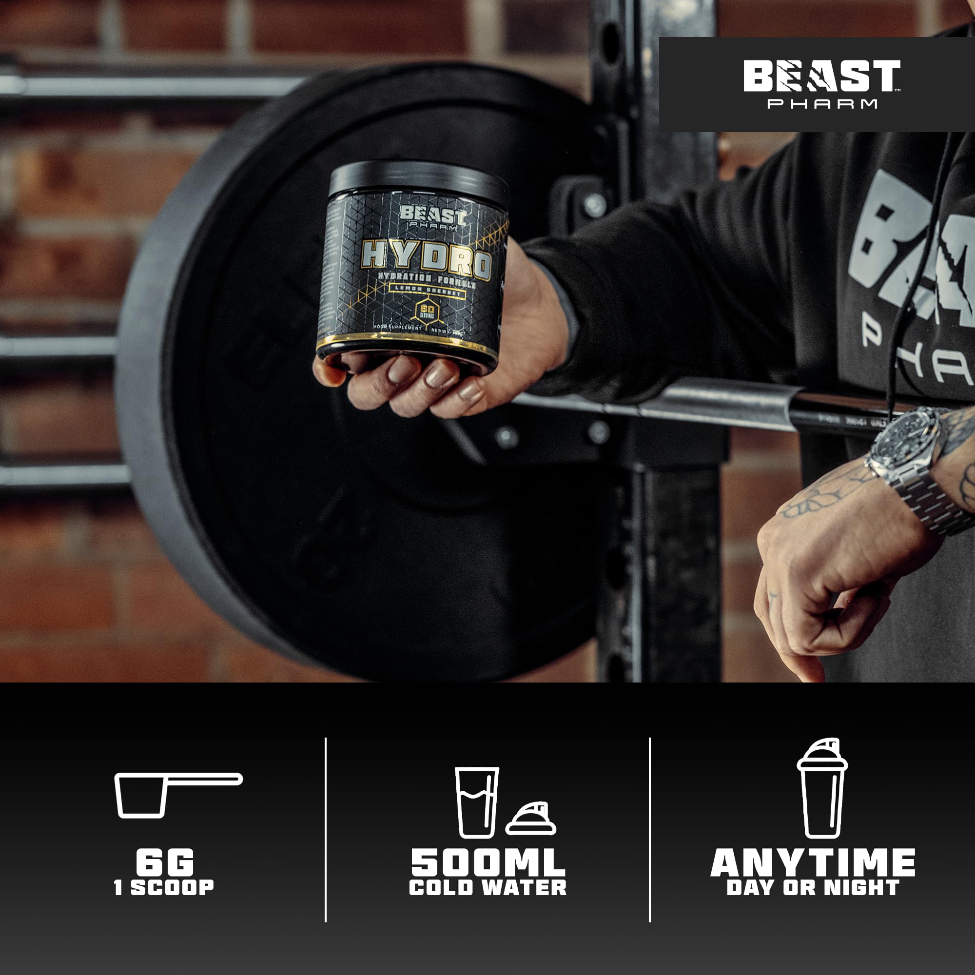 Beast Pharm Hydro Whey Protein Isolate 360g - Premium Muscle Recovery & Growth Supplement for Athletes & Bodybuilders - Post-Workout & Meal Replacement