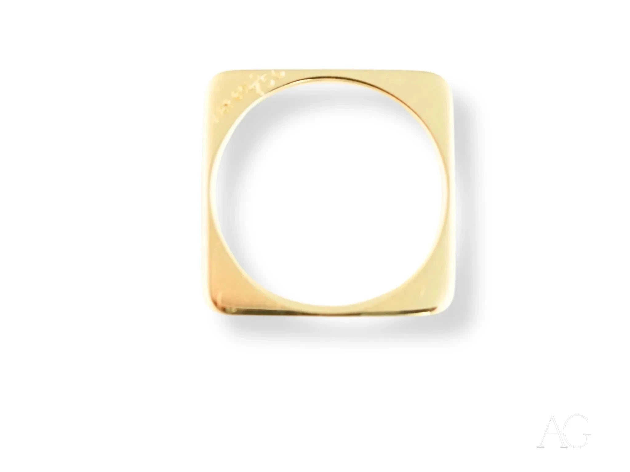 18K Yellow Gold Minimalist Elegant Ring for Women - Perfect for Weddings, Anniversaries & Everyday Luxury Jewelry