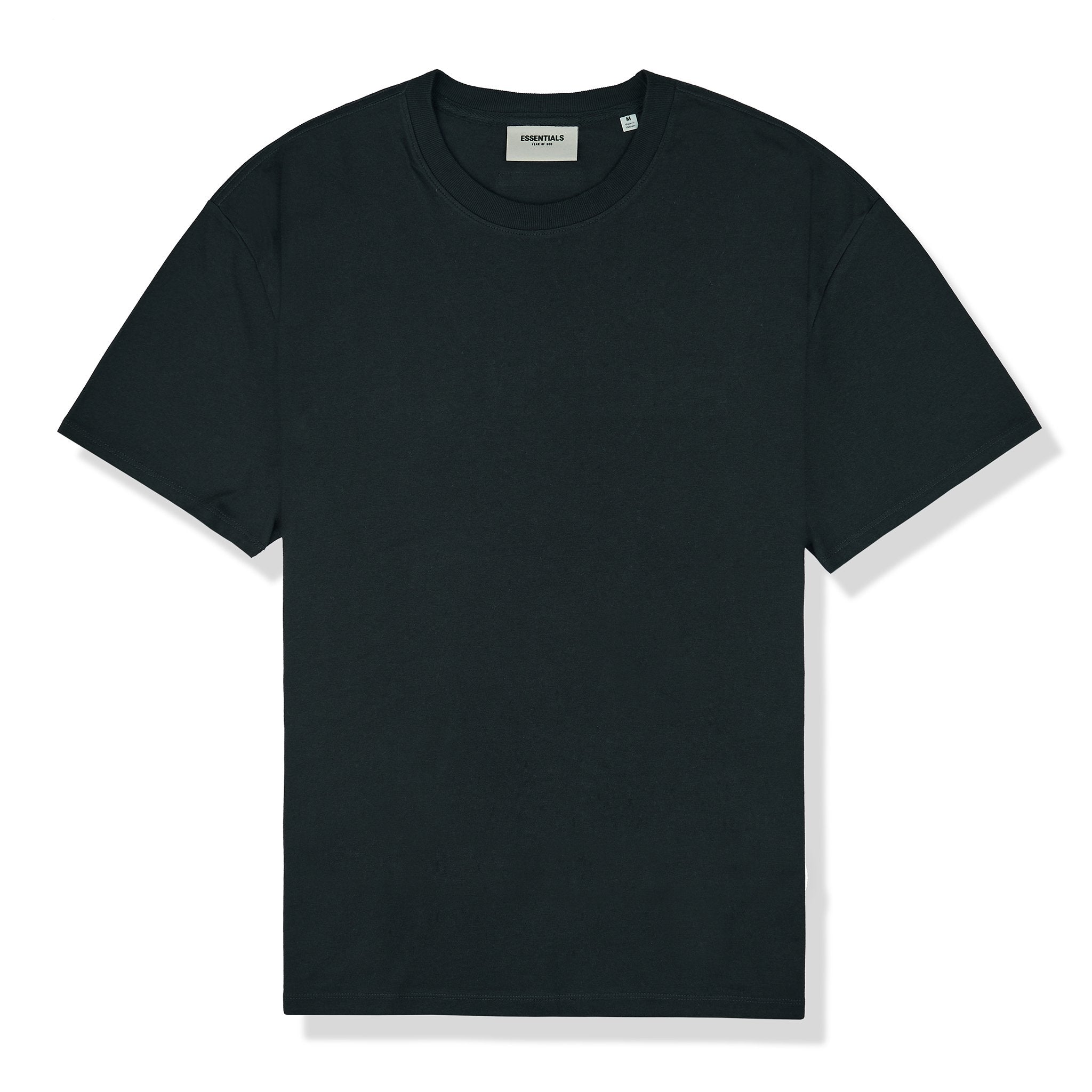 Fear of God Essentials Reverse Logo Black T-Shirt for Men - SS21 Collection | Streetwear Fashion Tee for Casual Wear & Urban Outfits