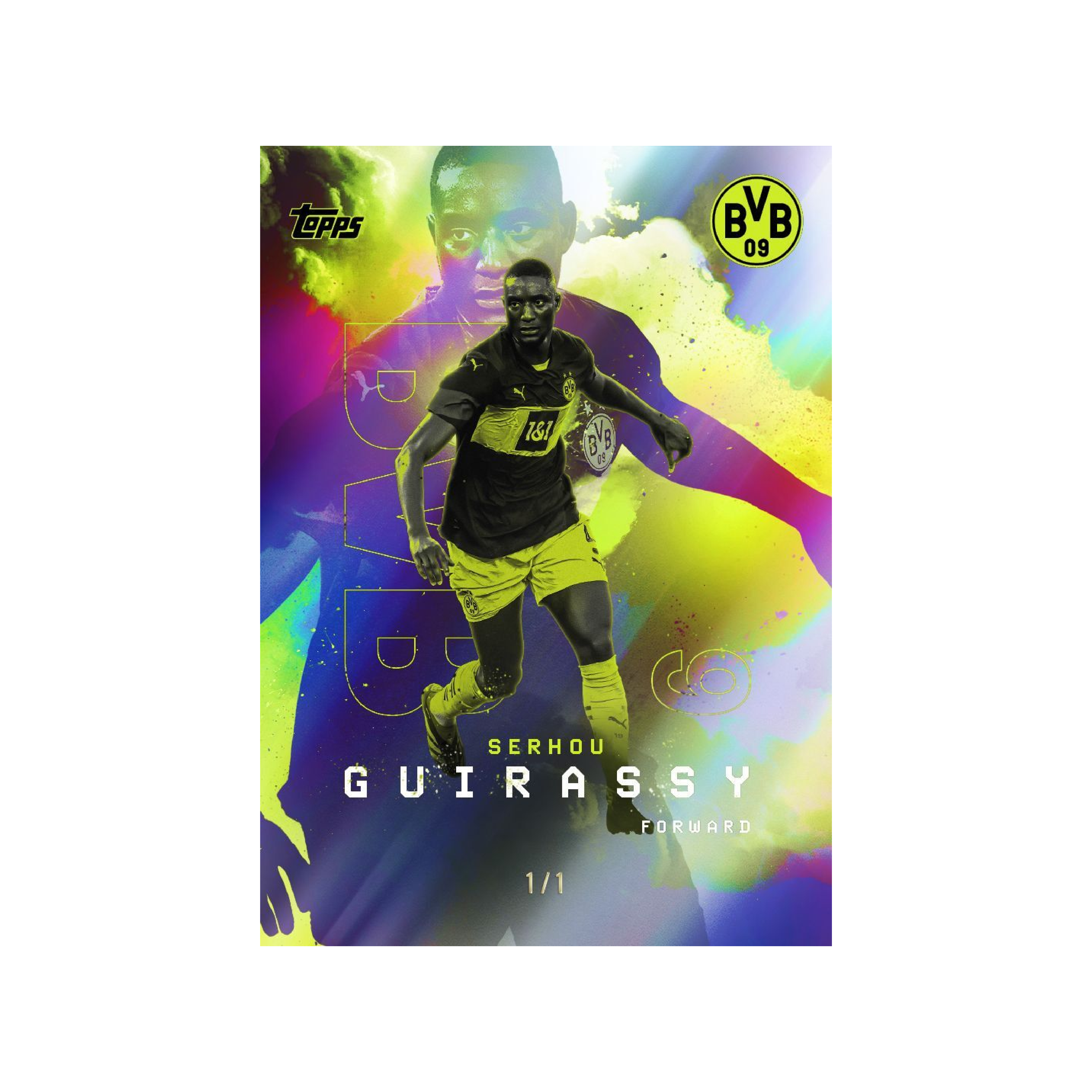 Official Topps Borussia Dortmund BVB 2024/25 Team Set Box - Soccer Trading Cards Collection for Fans & Collectors - Perfect for Gifts, Display, and Fantasy League Enthusiasts
