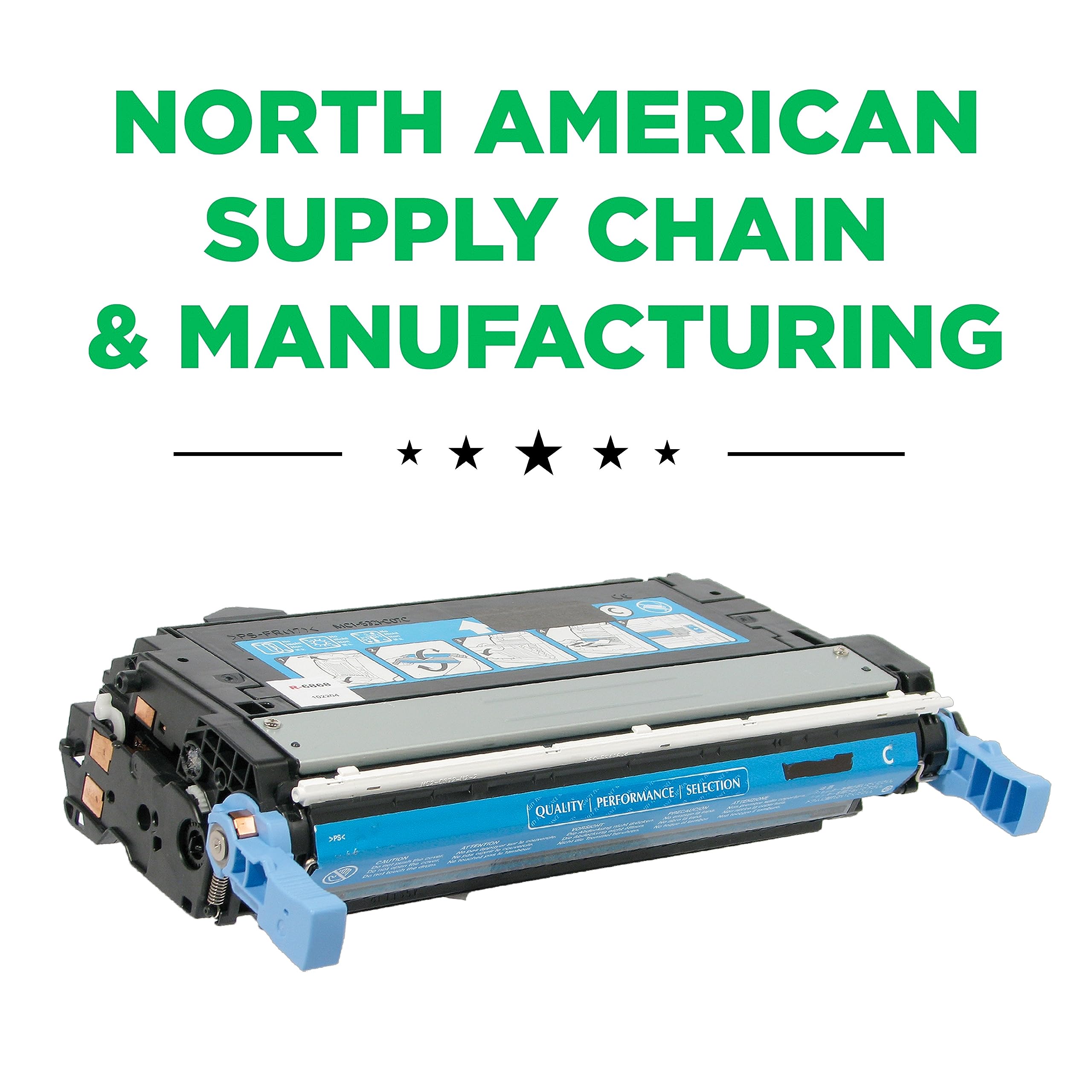 Clover Remanufactured Toner Cartridge Replacement for HP Q5951A (HP 643A) | Cyan | Compatible with HP Printers for Home & Office Use