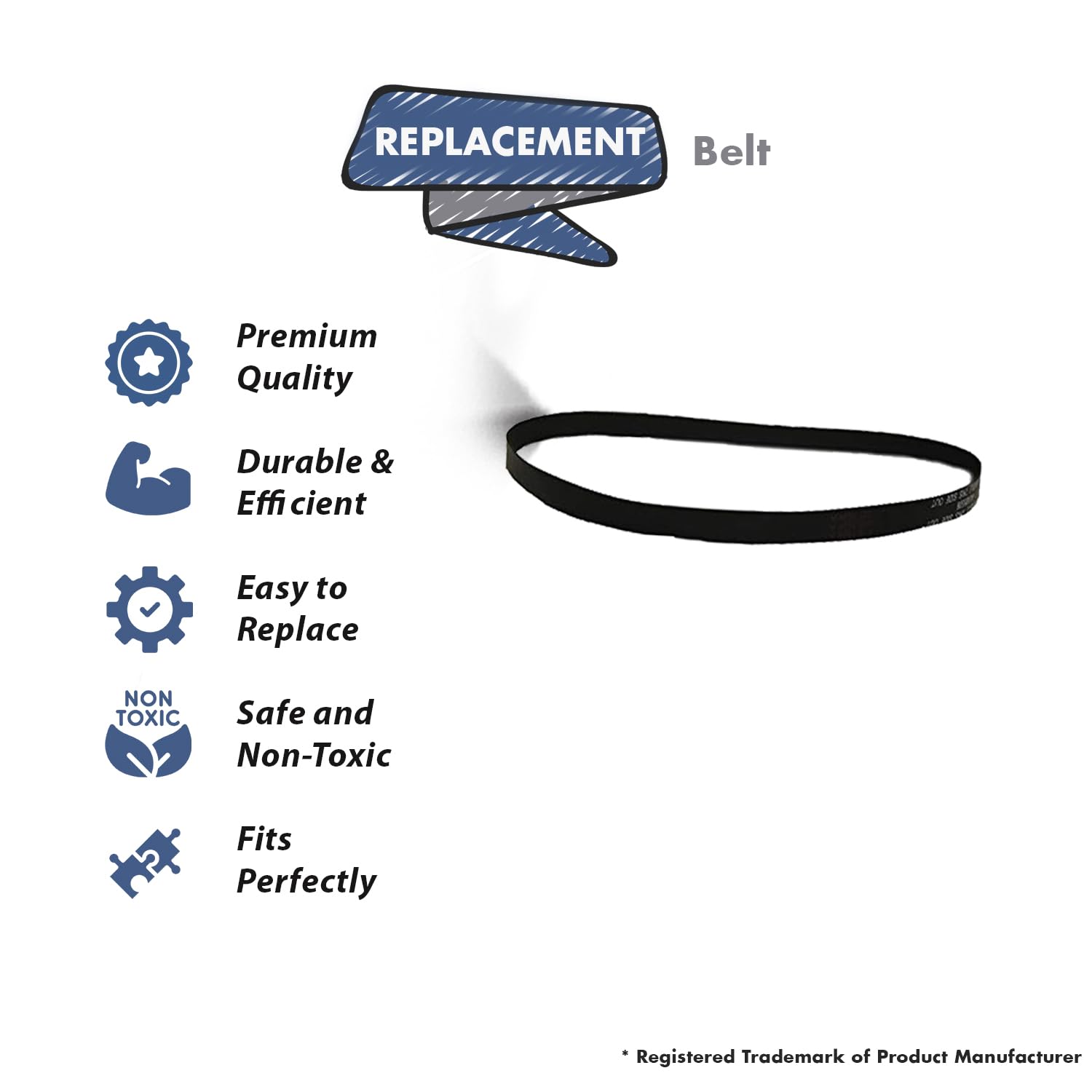Hoover Vacuum Cleaner FH51000 Replacement Belt #440005536 - Compatible with Hoover Upright Vacuums for Pet Hair, Carpet Cleaning & Home Maintenance