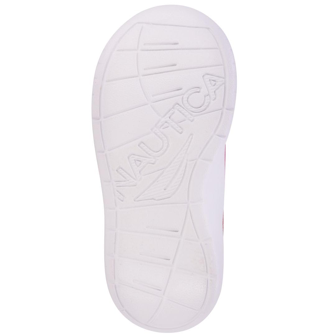 Nautica Girls' Slip-On Sneakers - Lightweight Athletic Running Shoes for Toddlers & Kids - Perfect for Walking, Running, Tennis & Sports - Comfortable Playtime & School Activities