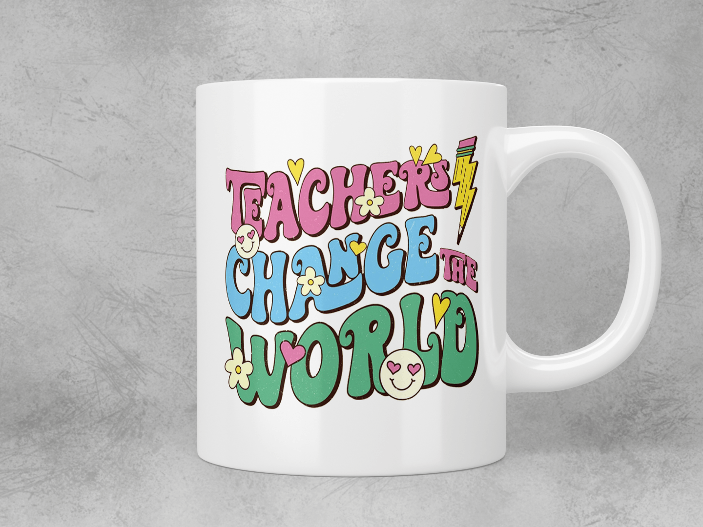 Best Teacher Appreciation Gift - Inspirational 'Teachers Change The World' Coffee Mug - Perfect for Classroom, Office & Home Use