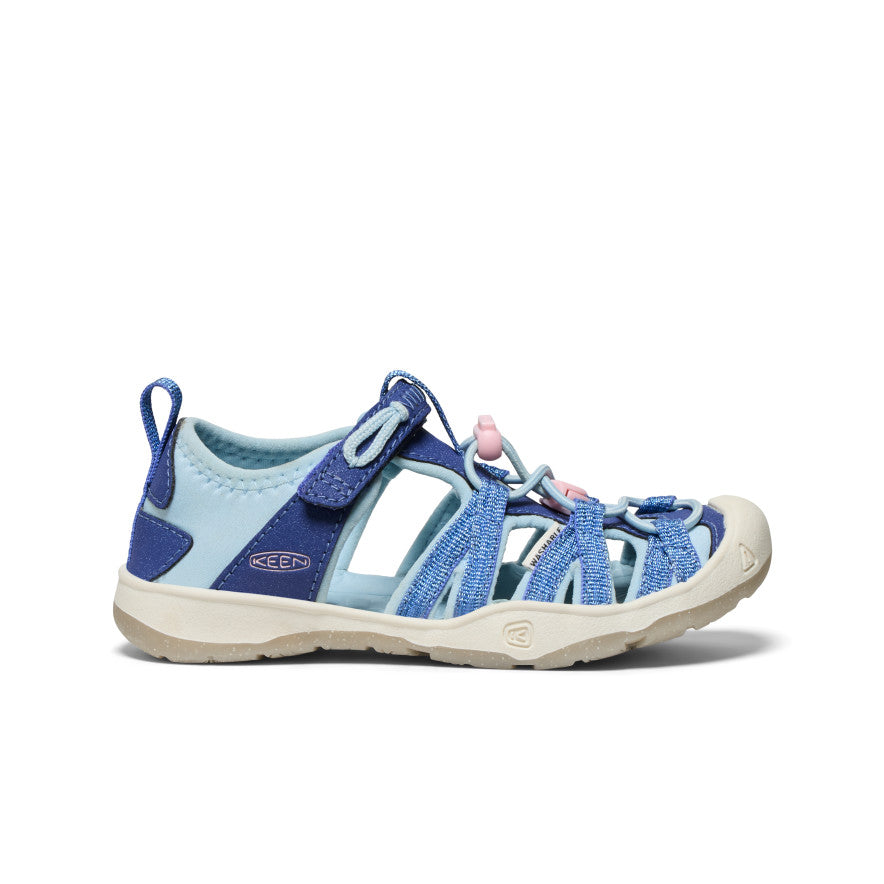 Little Kids' Moxie Sandal - Comfortable & Stylish Toddler Shoes in Skipper Blue & Giggle Pink | Perfect for Playtime, Beach & Everyday Wear