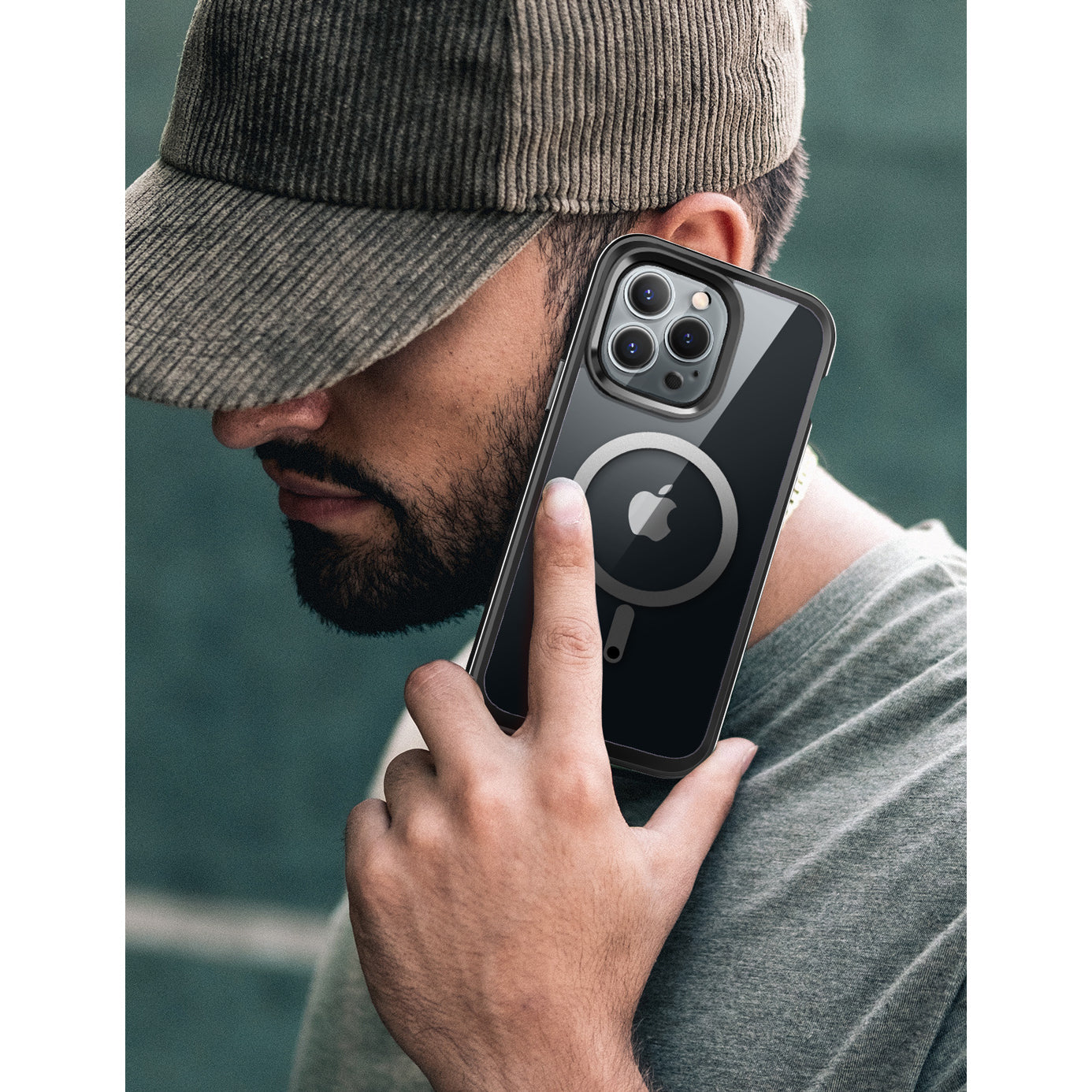 iPhone 14 Pro Max 6.7 Inch Unicorn Beetle EDGE MAG Case with Built-in Screen Protector - Shockproof Slim Clear Protective Cover (Black) - Perfect for Daily Use, Outdoor Activities & Travel Protection