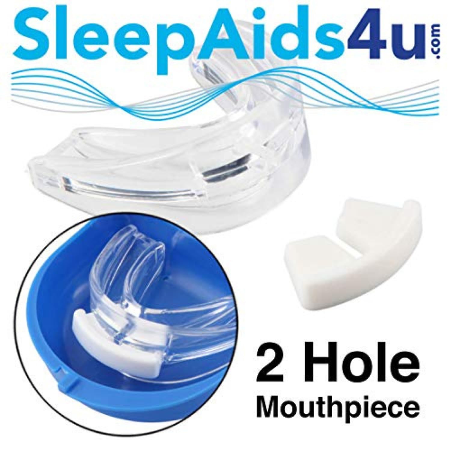 Sleepaids Anti-Snore Mouthpiece for Snoring Relief - Stop Sleep Apnea & Teeth Grinding - Comfortable Dental Night Guard for Better Sleep (Ideal for Travel & CPAP Alternative)