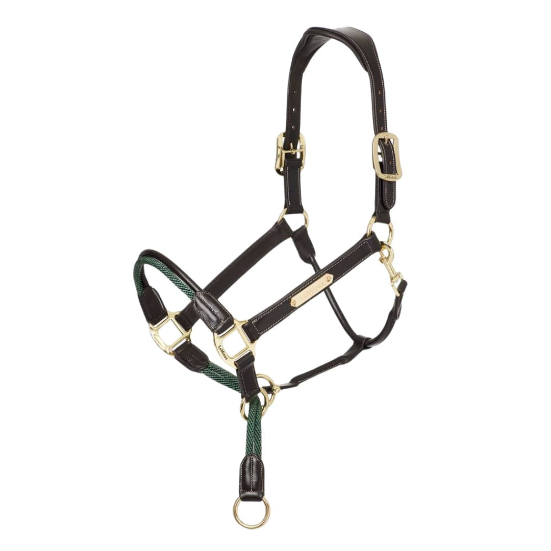 LeMieux Rope Control Halter - Adjustable Horse Training Halter for Gentle Control | Perfect for Trail Riding, Training & Show Preparation