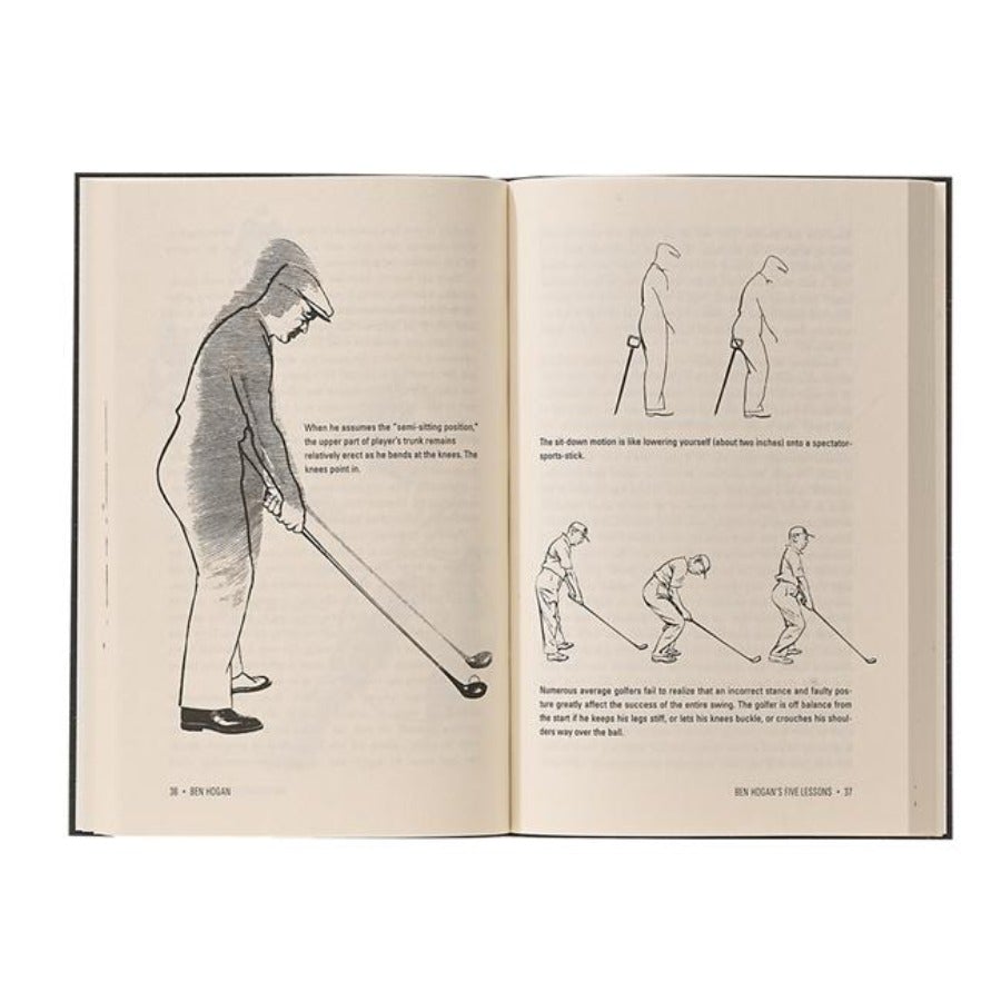 Ben Hogan's Five Lessons: The Modern Fundamentals of Golf - Premium Leather Bound Edition | Perfect for Golf Enthusiasts & Players Seeking to Improve Their Swing