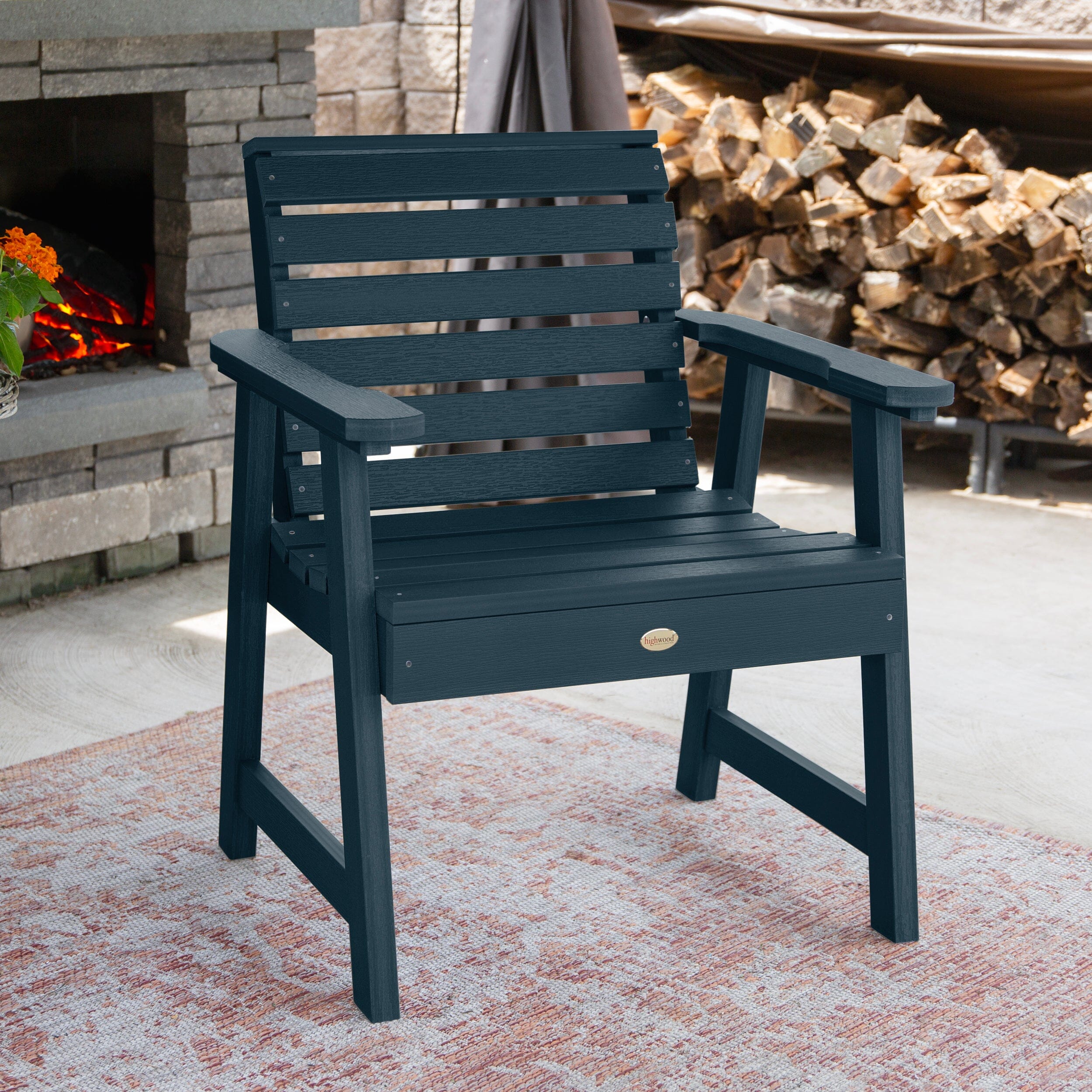 Weather-Resistant Outdoor Garden Chair - Durable Patio Furniture for Backyard, Poolside & Deck - Perfect for Relaxing & Lounging in Sun or Shade