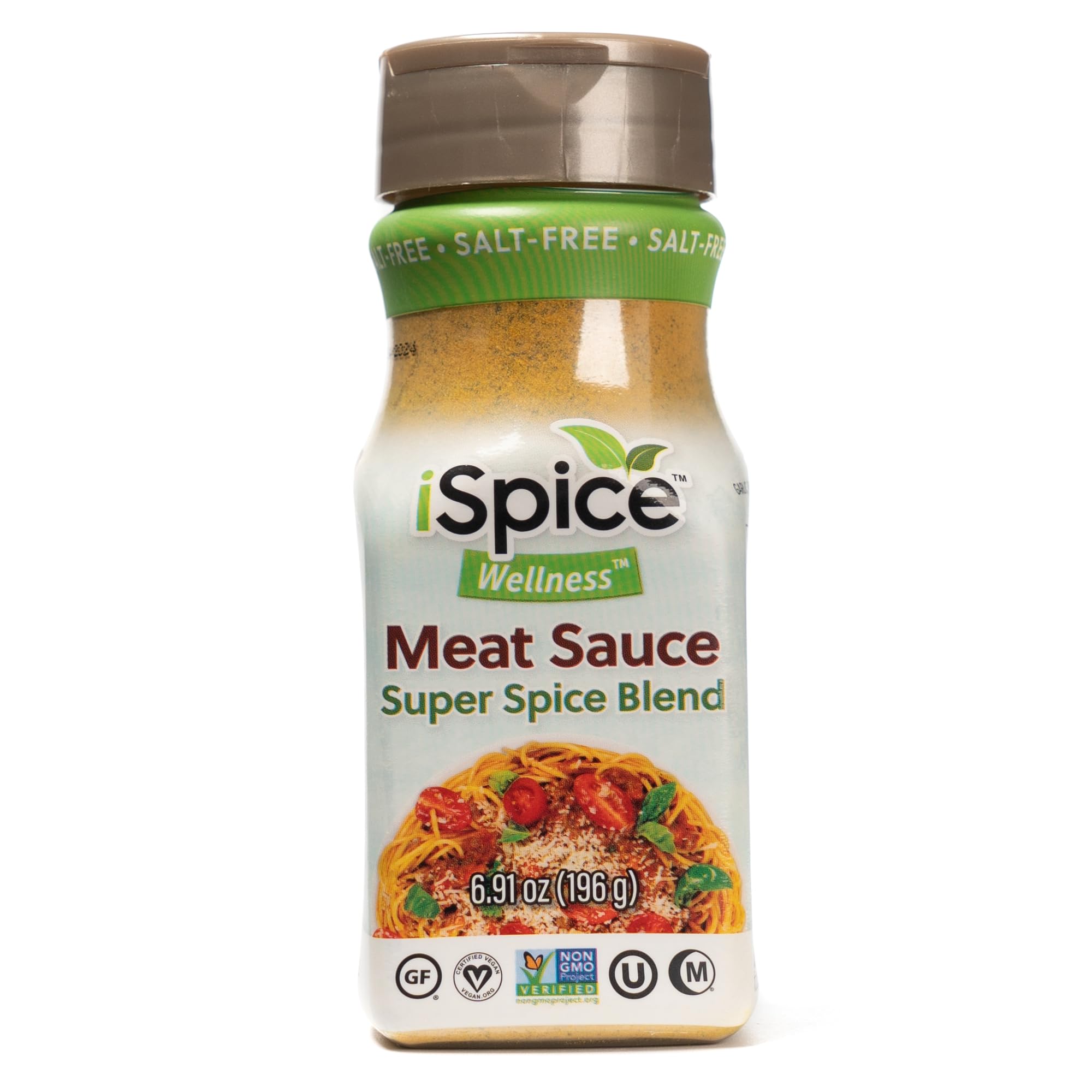 iSpice - Salt-Free, Sugar-Free, 100% Fat-Free Pure Wellness Meat Sauce Seasoning Blend | All Natural | Ready to Use | No Prep Needed | Perfect for Grilling, Roasting & Meal Prep
