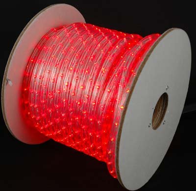 LED Commercial Grade Christmas Rope Lights - 24 Feet Red - Outdoor/Indoor Holiday Decor for Trees, Roofs, Windows
