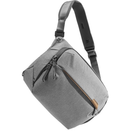 Peak Design Everyday Sling 10L V2 Camera Bag - Waterproof Ash Gray for Photographers & Travel | Compact Crossbody Backpack for DSLR, Mirrorless & Accessories | Perfect for Hiking, Commuting & Urban Exploration