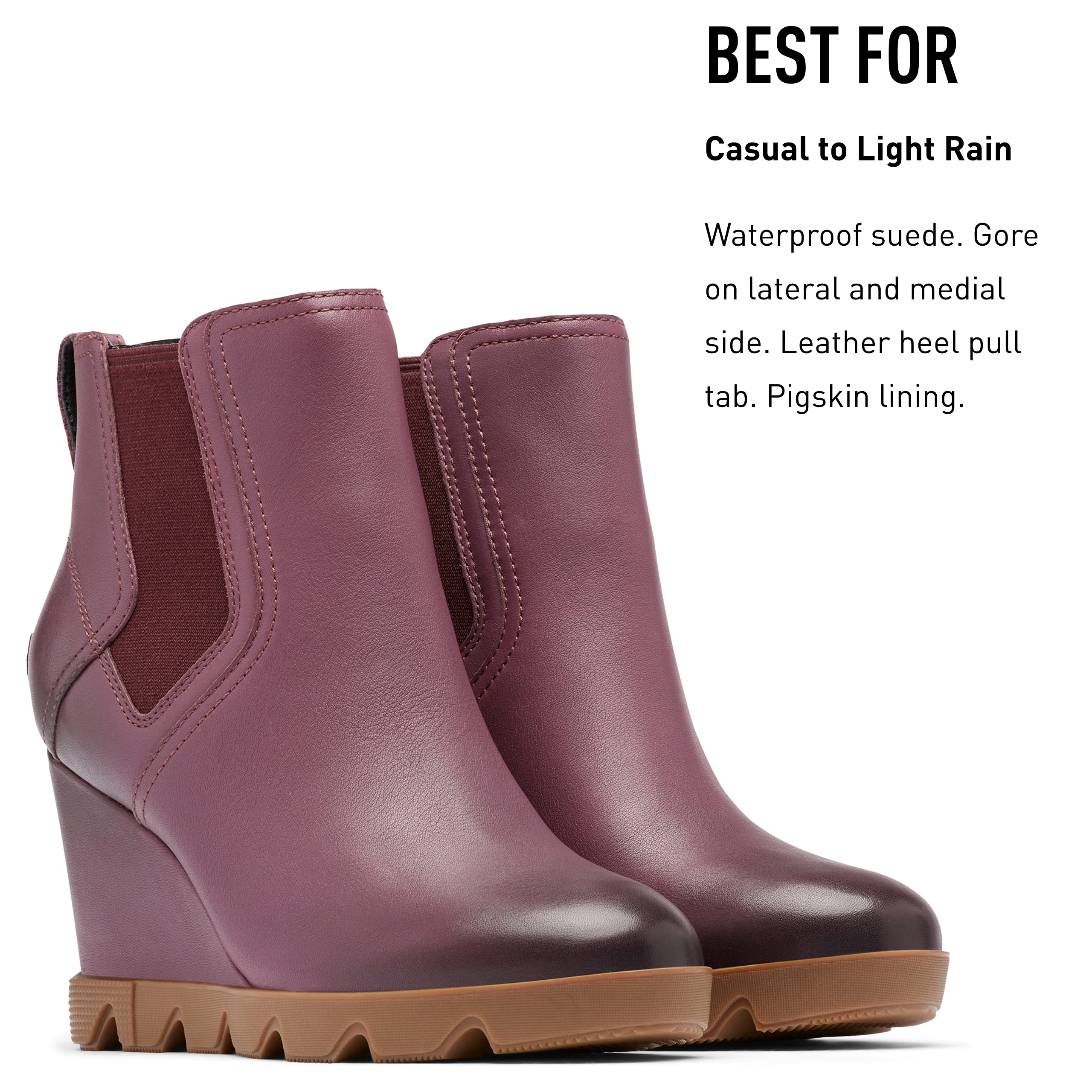 Sorel Women's Joan of Arctic Wedge II Waterproof Winter Boots with Zipper - Stylish & Warm Snow Boots for Hiking, Walking in Cold Weather