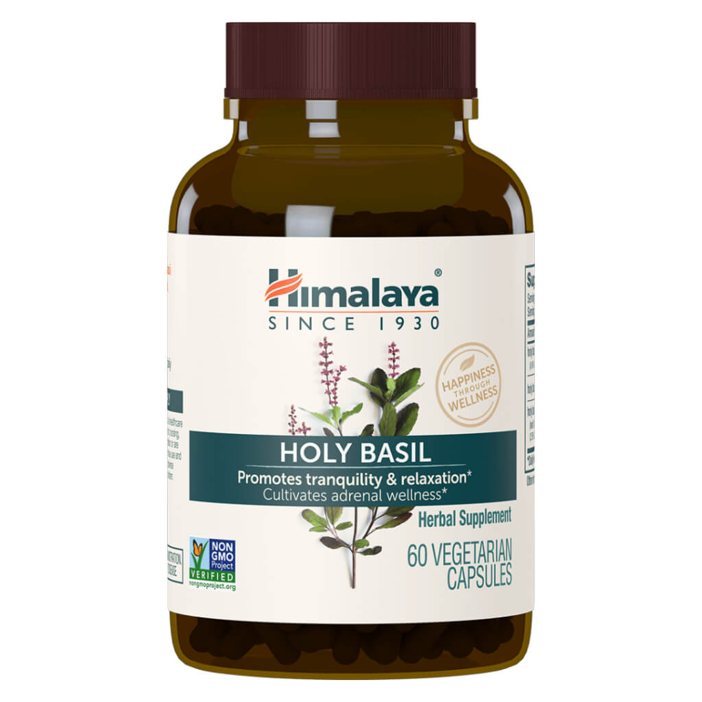 Organic Holy Basil Supplement for Stress Relief & Emotional Balance - Supports Relaxation & Mental Well-Being - Perfect for Daily Stress Management & Meditation Practice