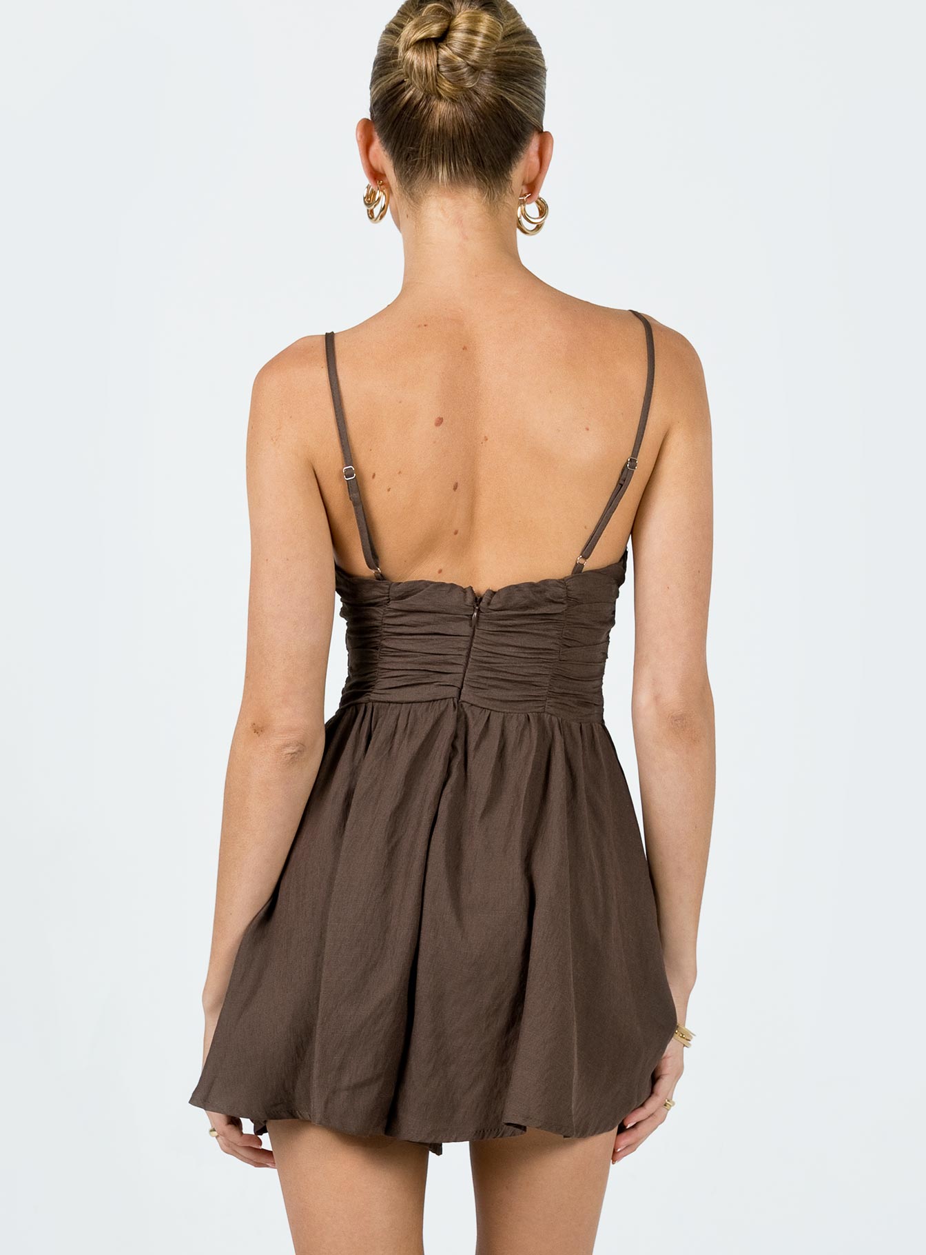 Barrett Romper for Women - Soft Brown Jumpsuit with Pockets | Casual Summer Outfit for Beach, Travel & Everyday Wear