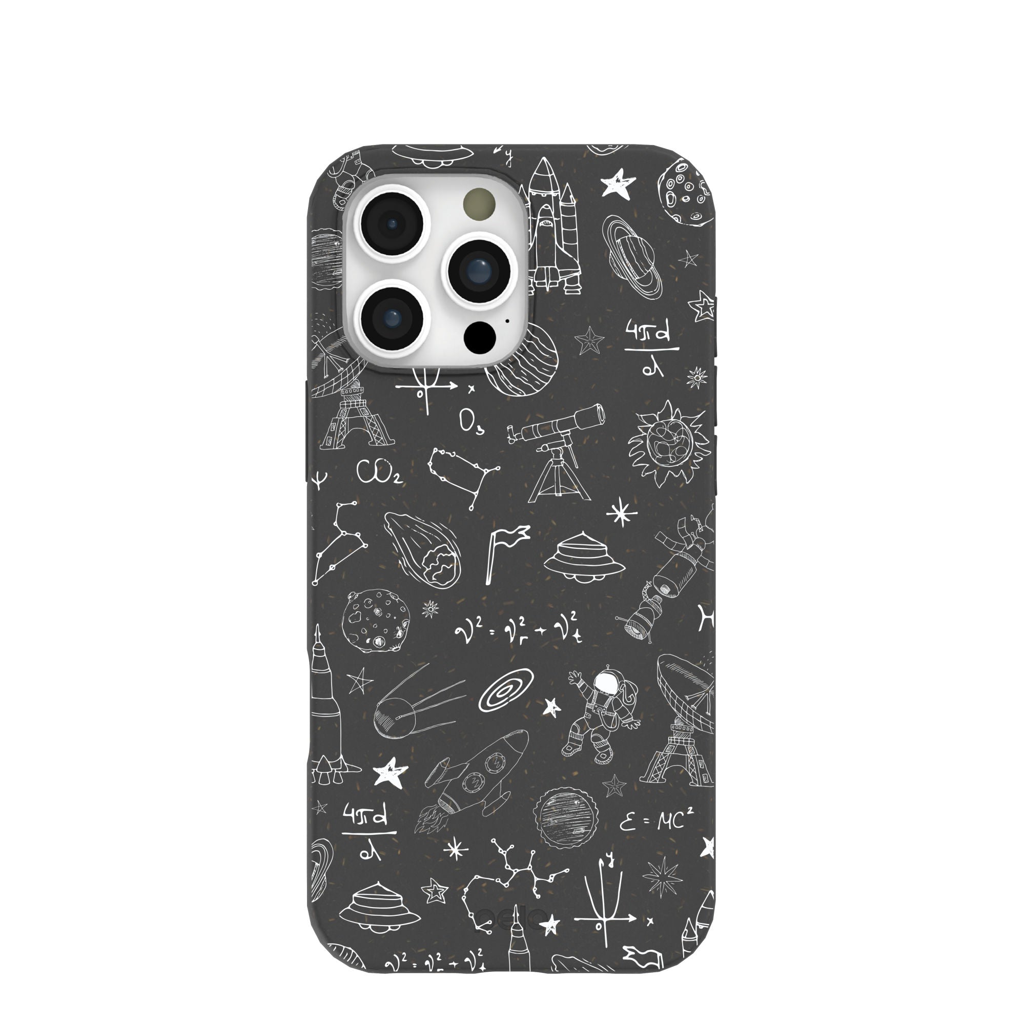 Premium Black Astronomy iPhone 16 Pro Max Case - Shockproof Protective Cover with Starry Galaxy Design - Perfect for Stargazers, Space Enthusiasts & Night Sky Photography