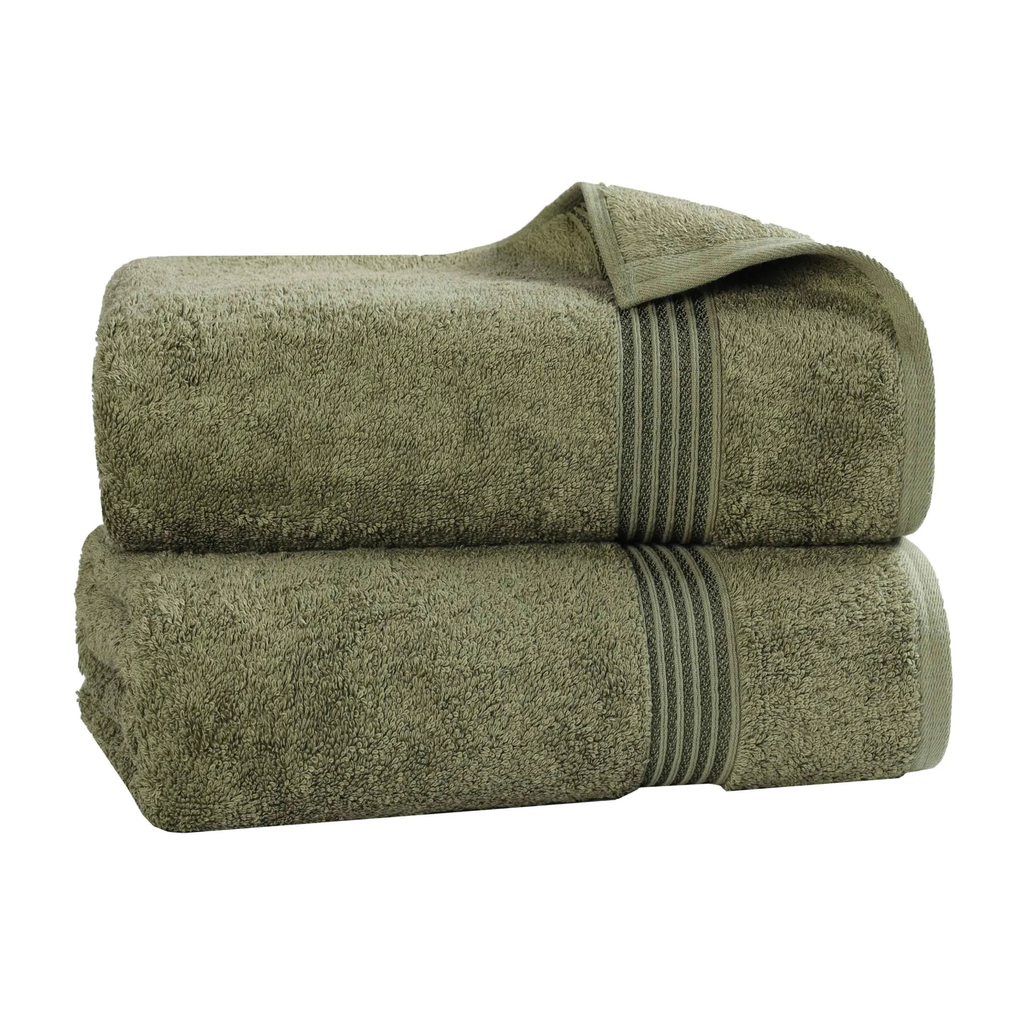 Premium Heritage Egyptian Cotton Bath Towel Set of 2 - Ultra Soft, Highly Absorbent & Quick Dry - Luxury Spa & Bathroom Essentials for Home & Hotel Use