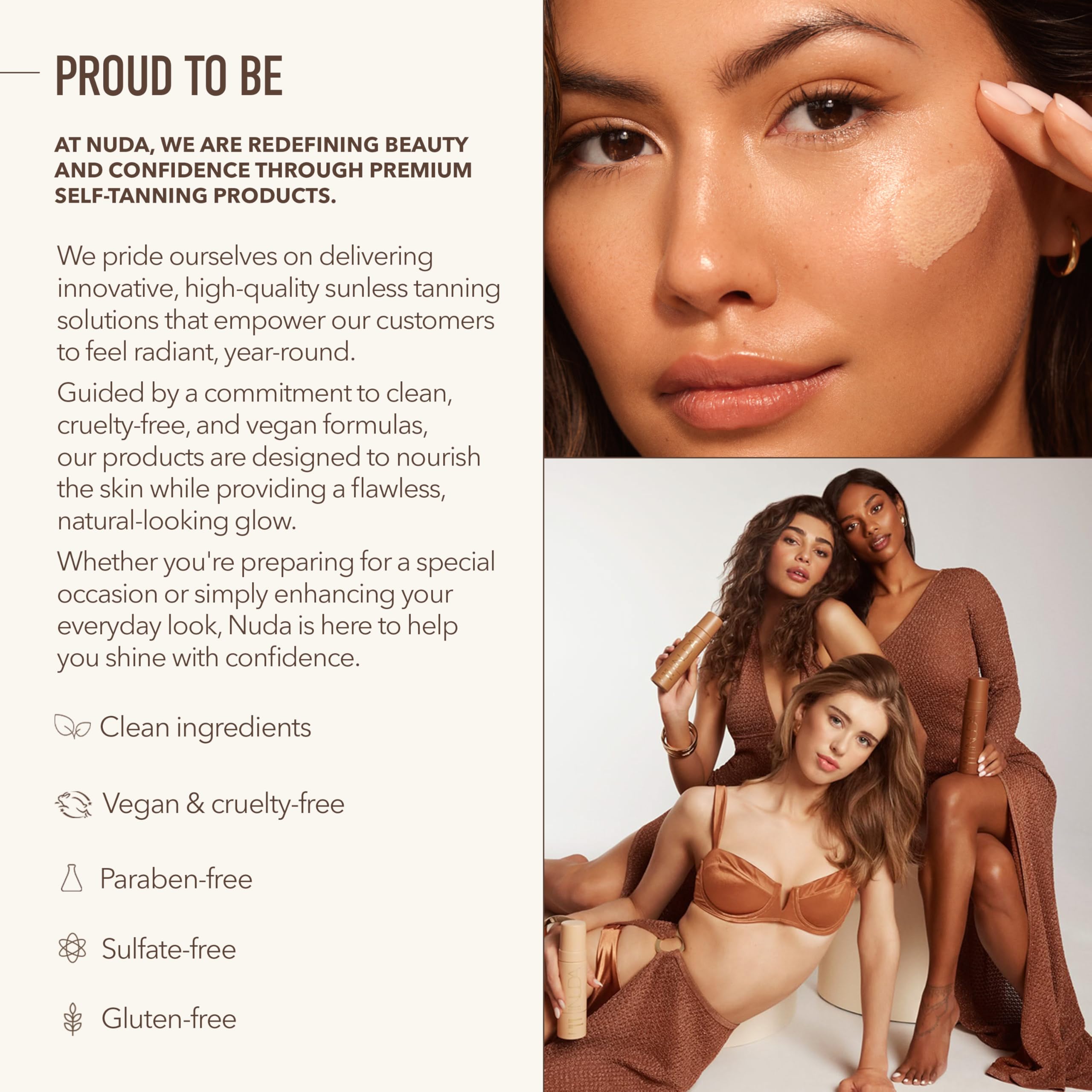 Nuda Matte Bronzer Powder - Long-Lasting Natural Tan Bronzer for Fair to Medium Skin | Vegan & Cruelty-Free Contouring Makeup for Cheeks & Nose | Perfect for Everyday Wear, Beach Vacations & Photo Shoots