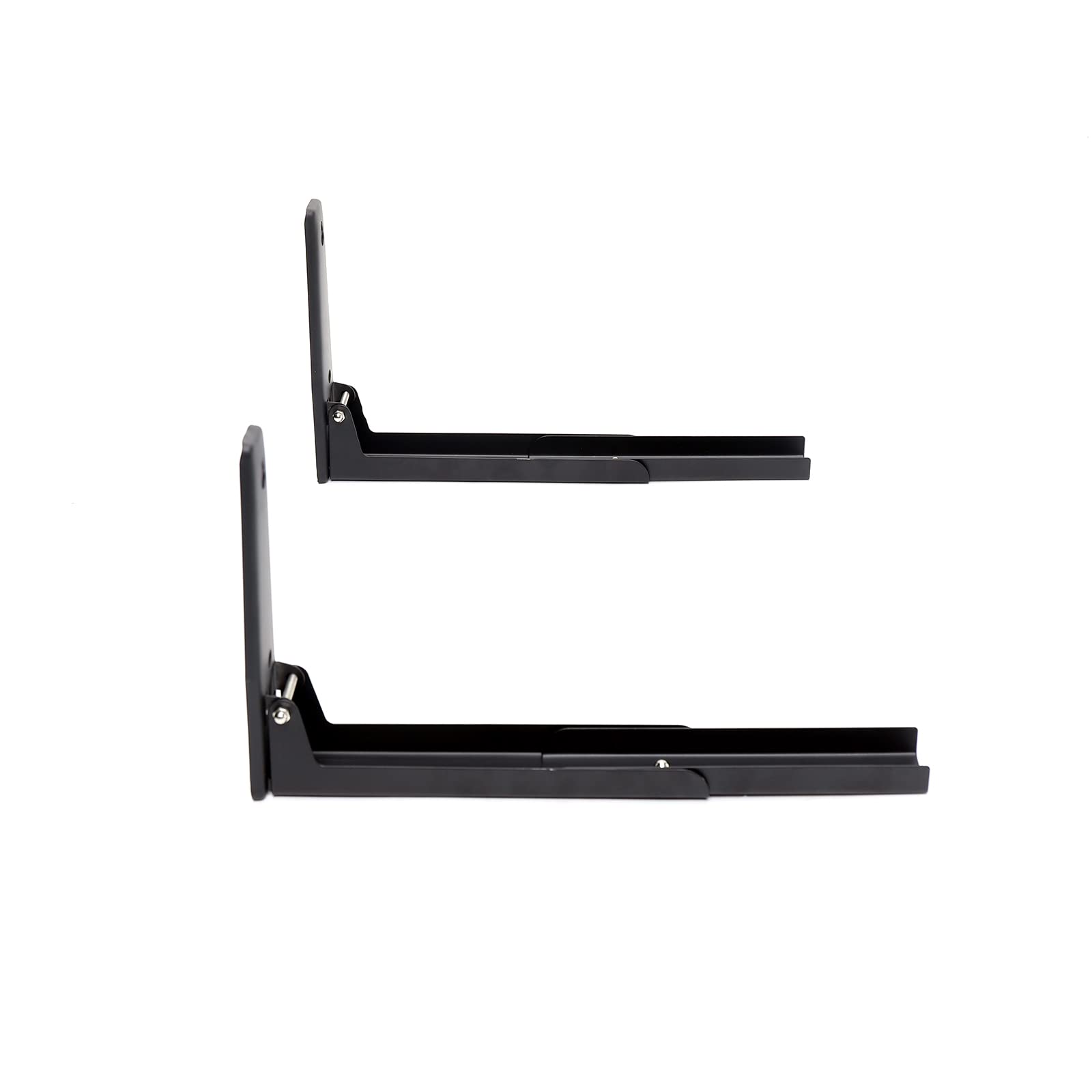 304 Stainless Steel Microwave Shelf Bracket - Wall Mount Kit with Screws | Foldable & Stretchable Oven Stand Rack (2-Piece Set) | Perfect for Kitchen Organization & Space Saving