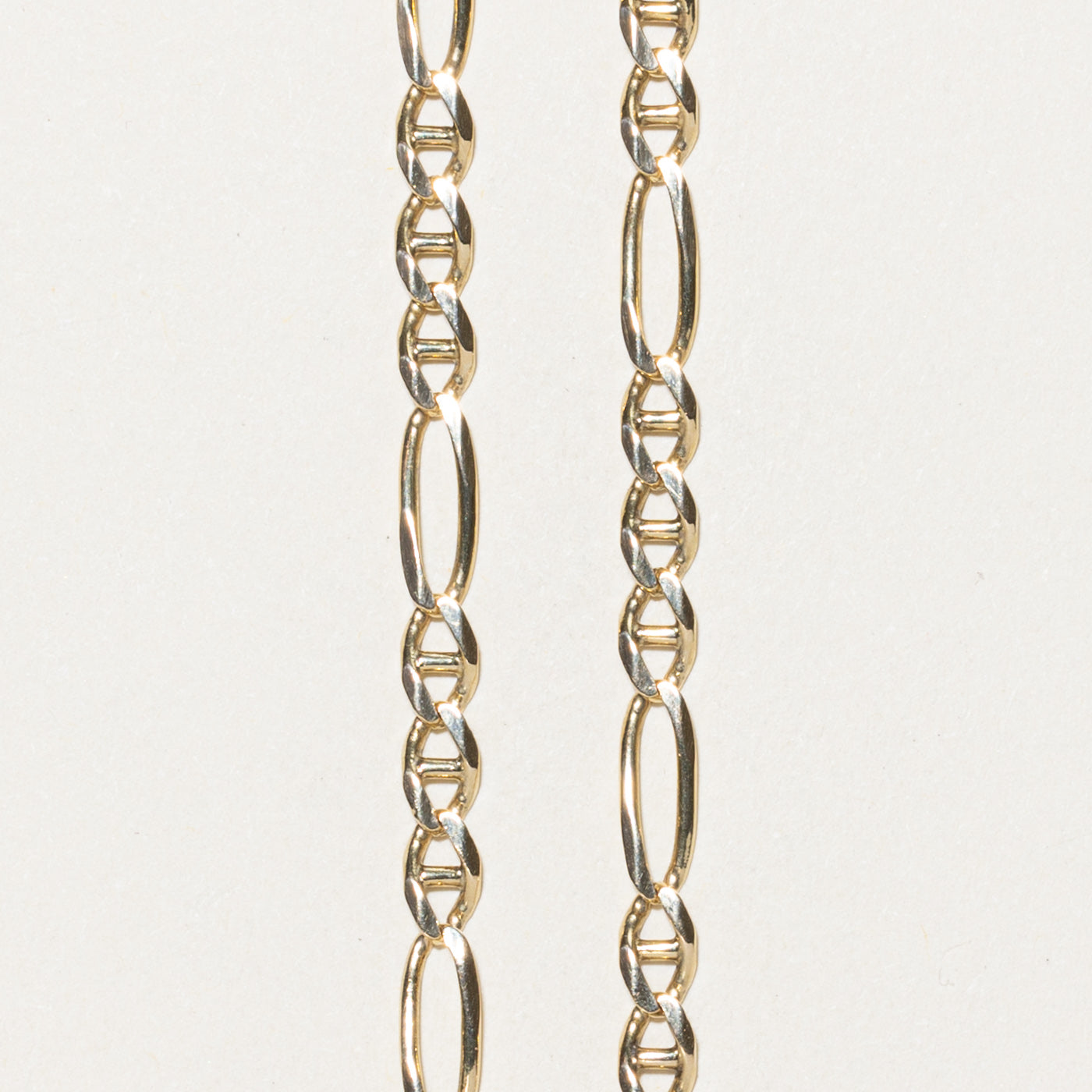 10K Yellow Gold Figarucci Chain Necklace for Men & Women | 22 Inch Italian Style Link Chain | Perfect for Everyday Wear, Gifts & Special Occasions