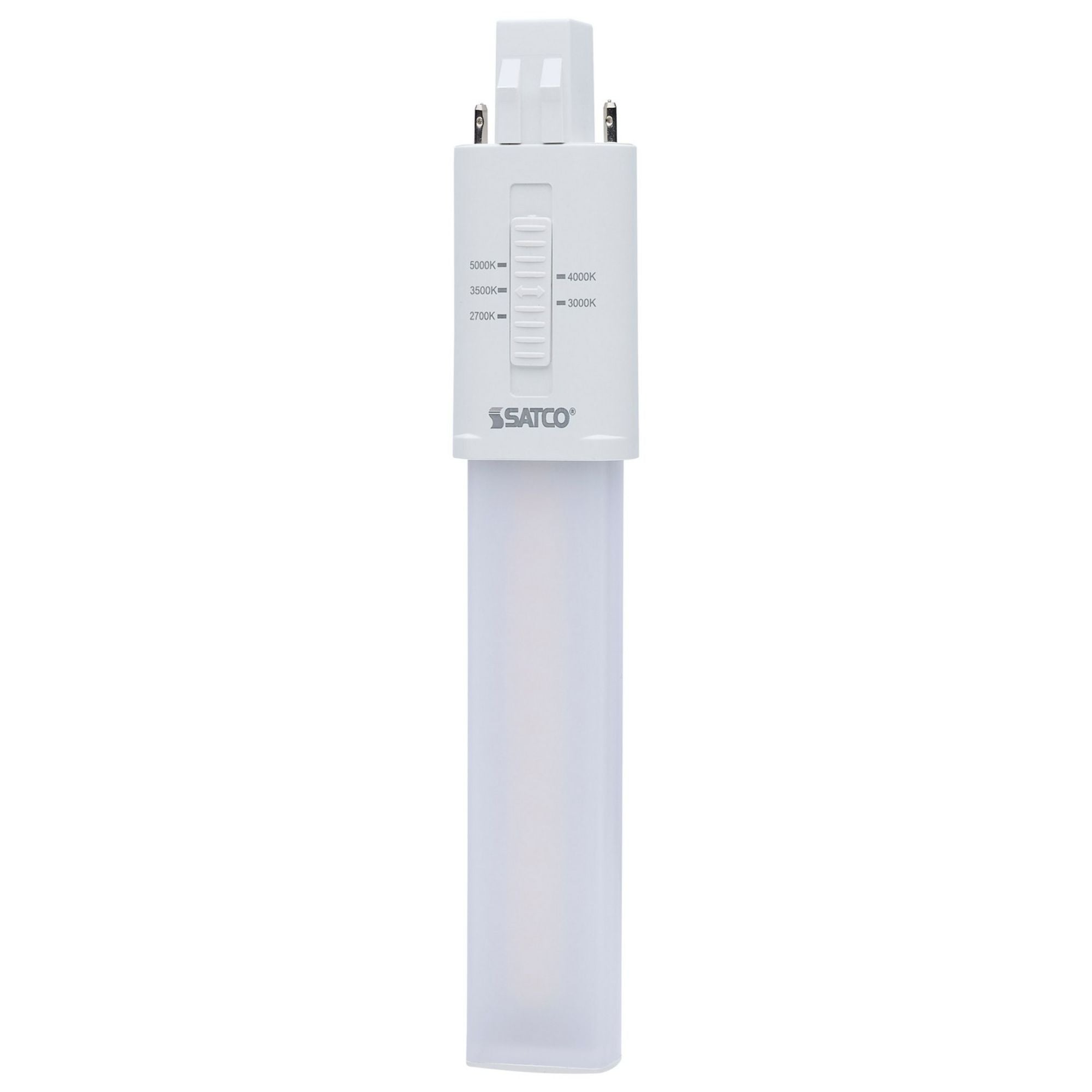 2 Pin PL LED Bulb - 6W, 650 Lumens, Ballast Bypass, 2700K-5000K Color Temperature, GX23 Base - Energy Saving Light for Home, Office & Commercial Spaces