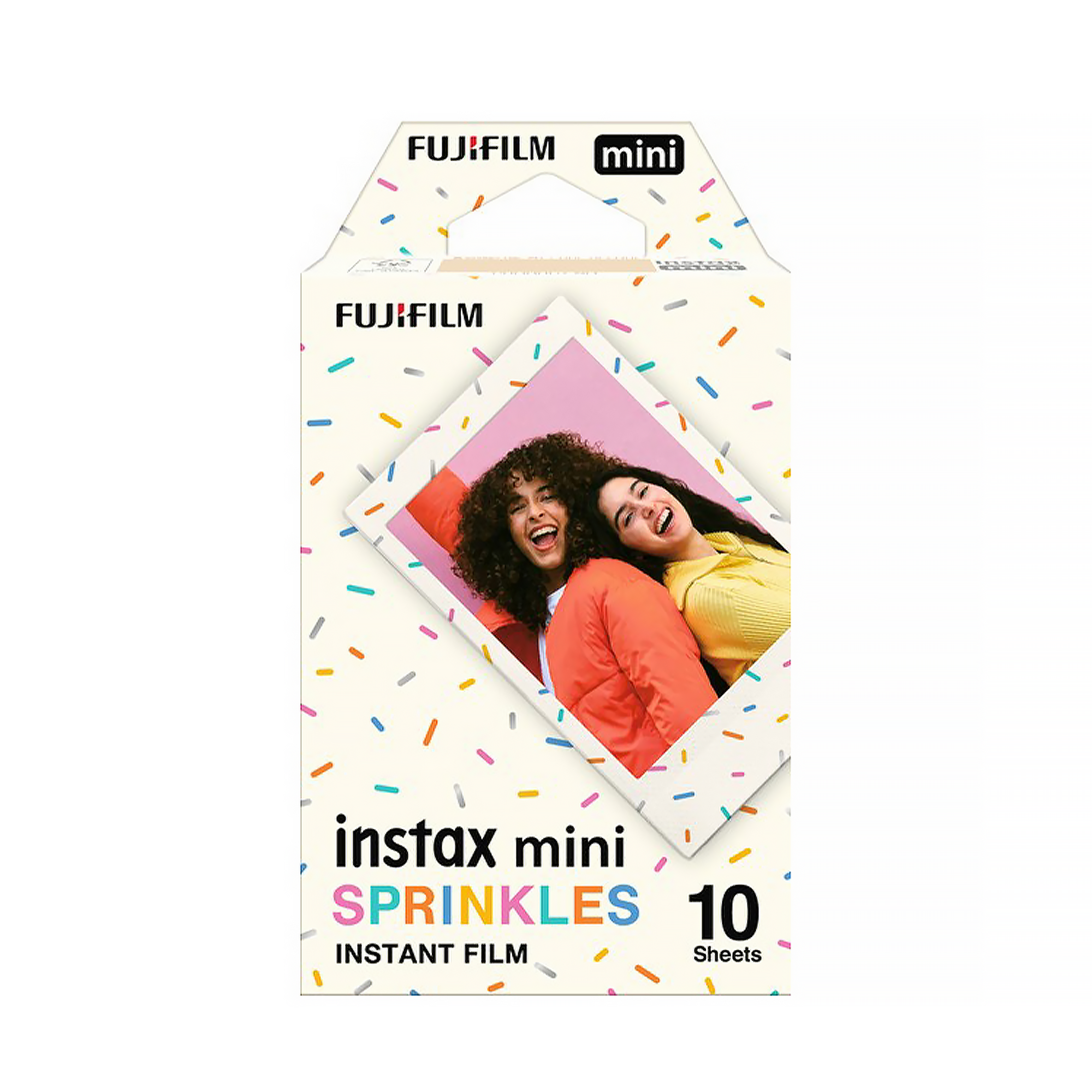 Fujifilm Instax Mini Sprinkles Frame Instant Film - 10 Exposures Pack for Instant Camera | Fun Party Favors, Travel Memories & Creative Scrapbooking