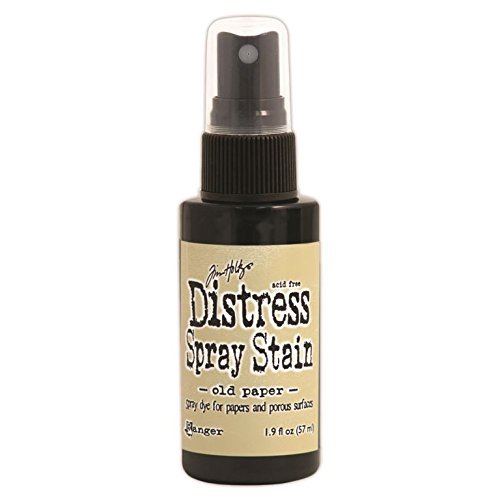 Tim Holtz Distress Spray Stains 1.9oz - Old Paper Vintage Ink for Scrapbooking, Card Making & Mixed Media Art Projects